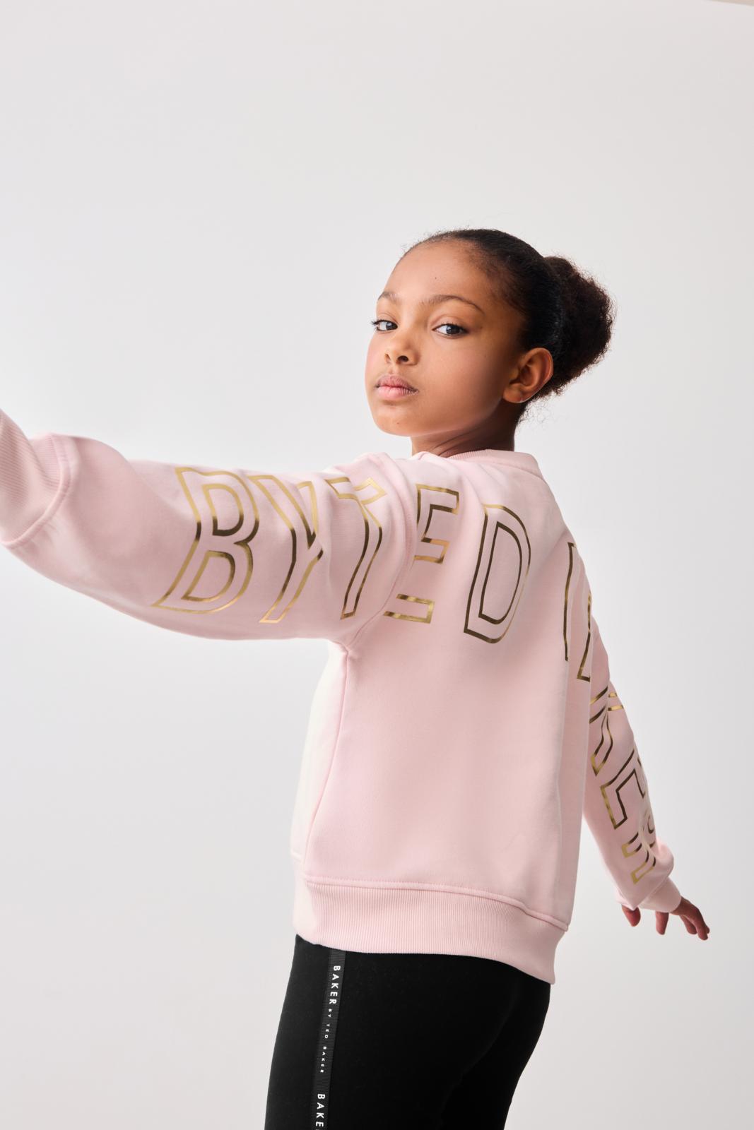 Branded Back 100% Cotton Sweater And Pink