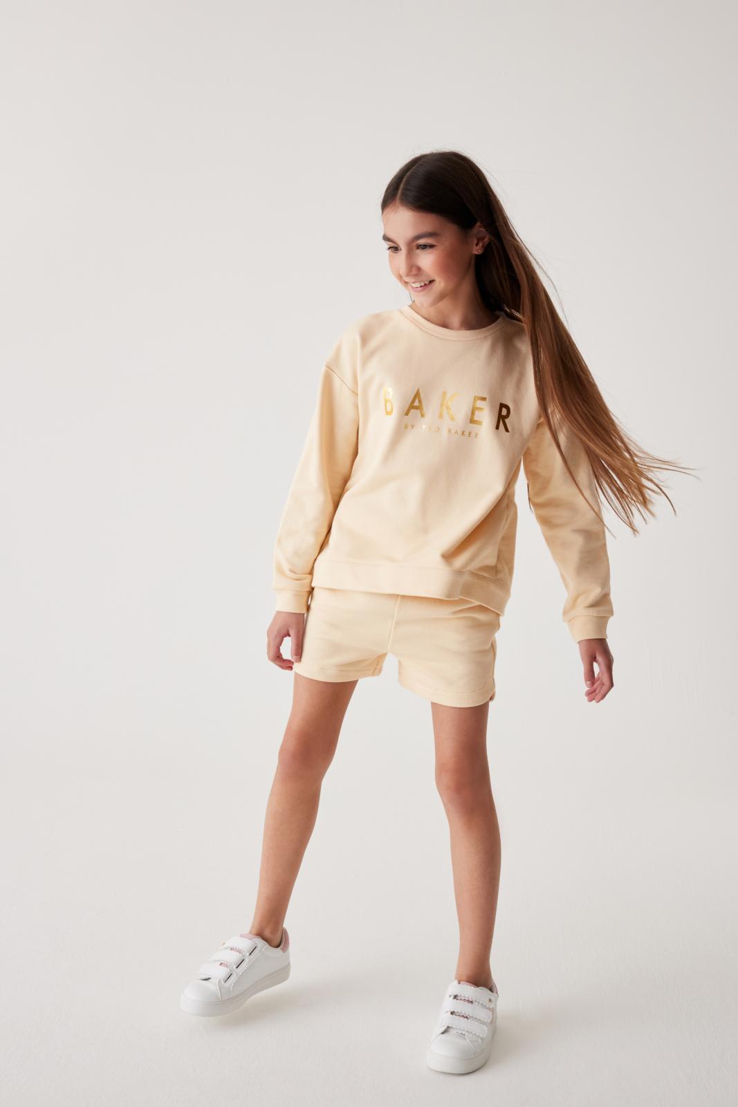 Split Back Sweater And Shorts Set Stone