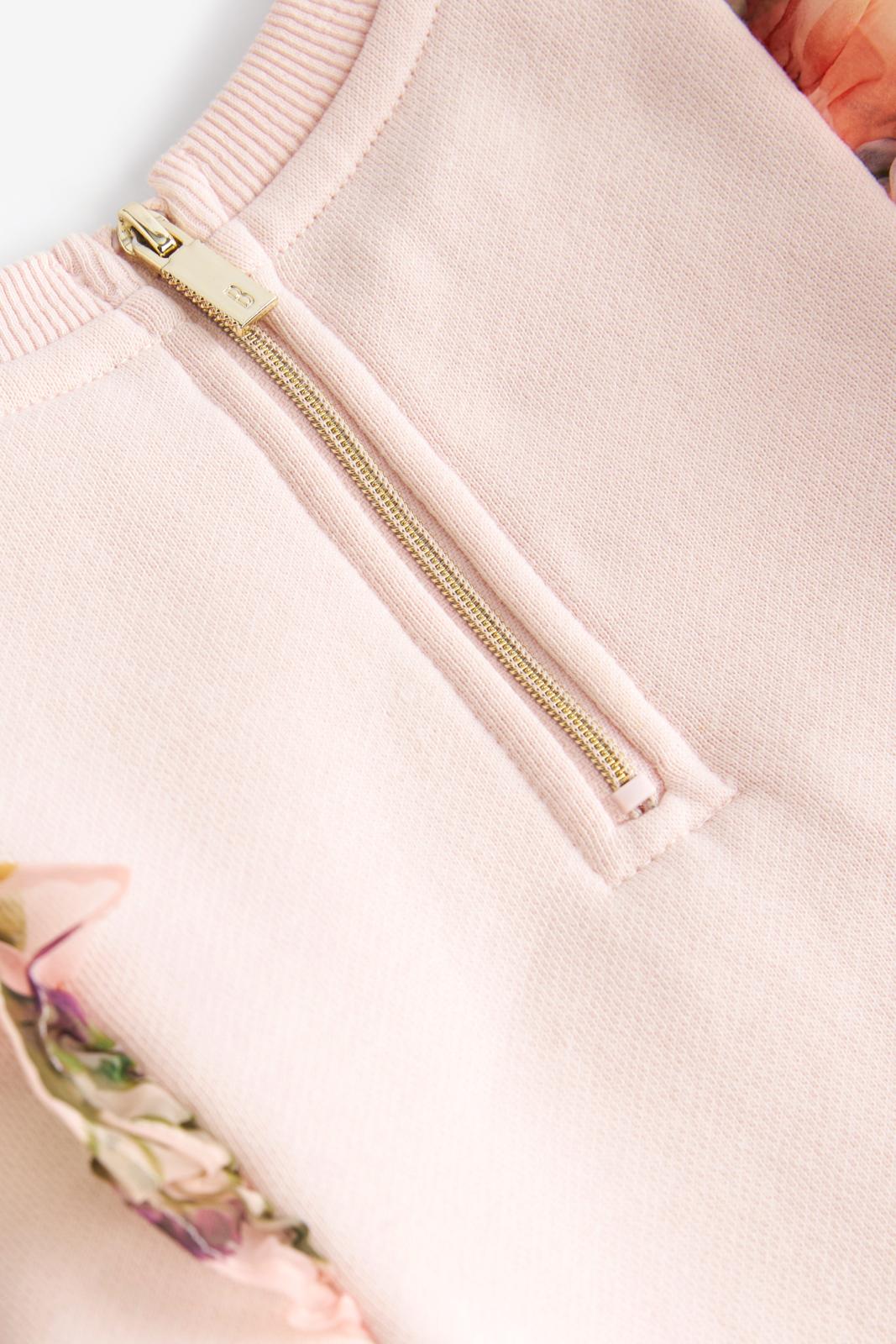 Frill Sweater And Joggers Set Pink