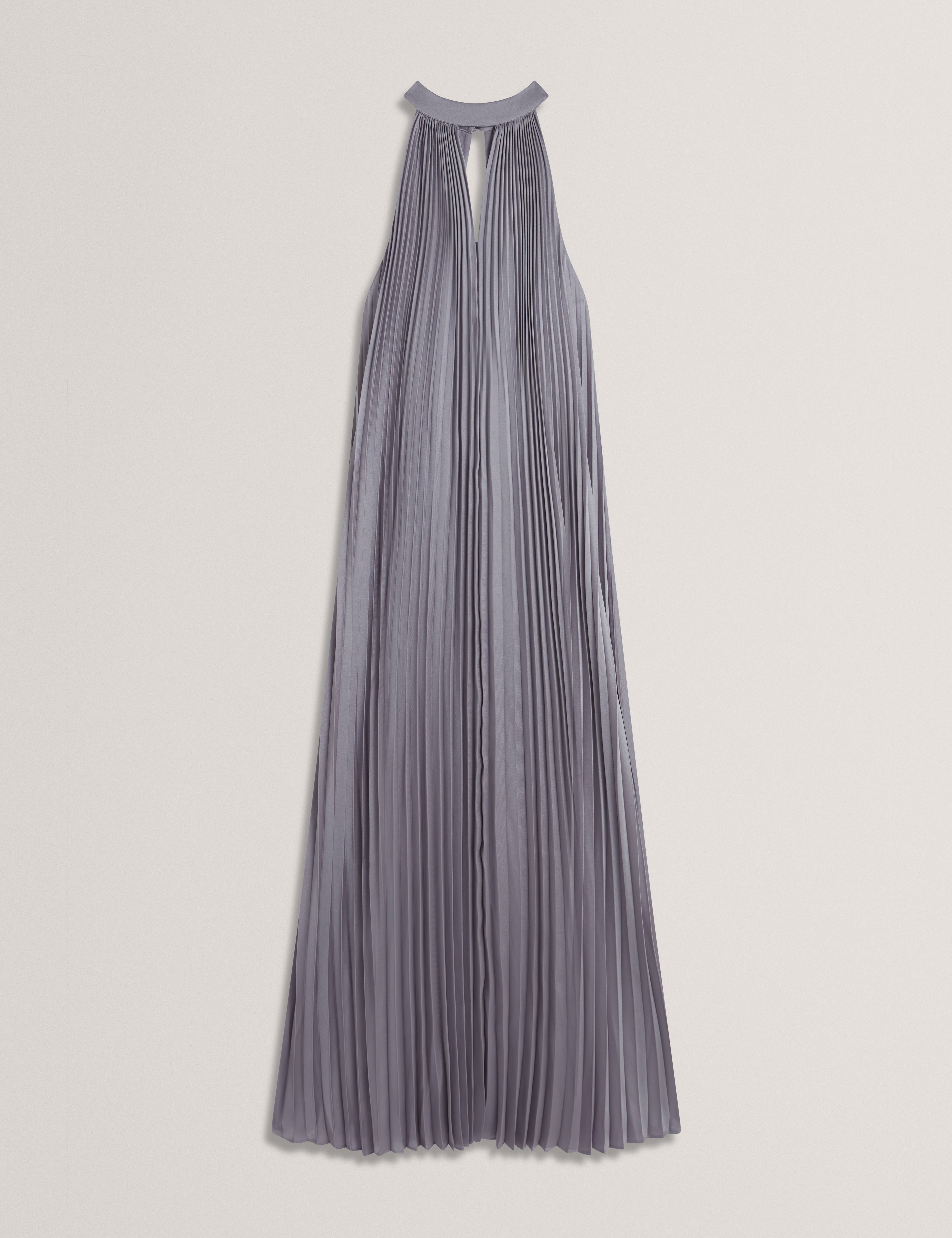 Grenya Pleated V-Neck Maxi Dress Lilac