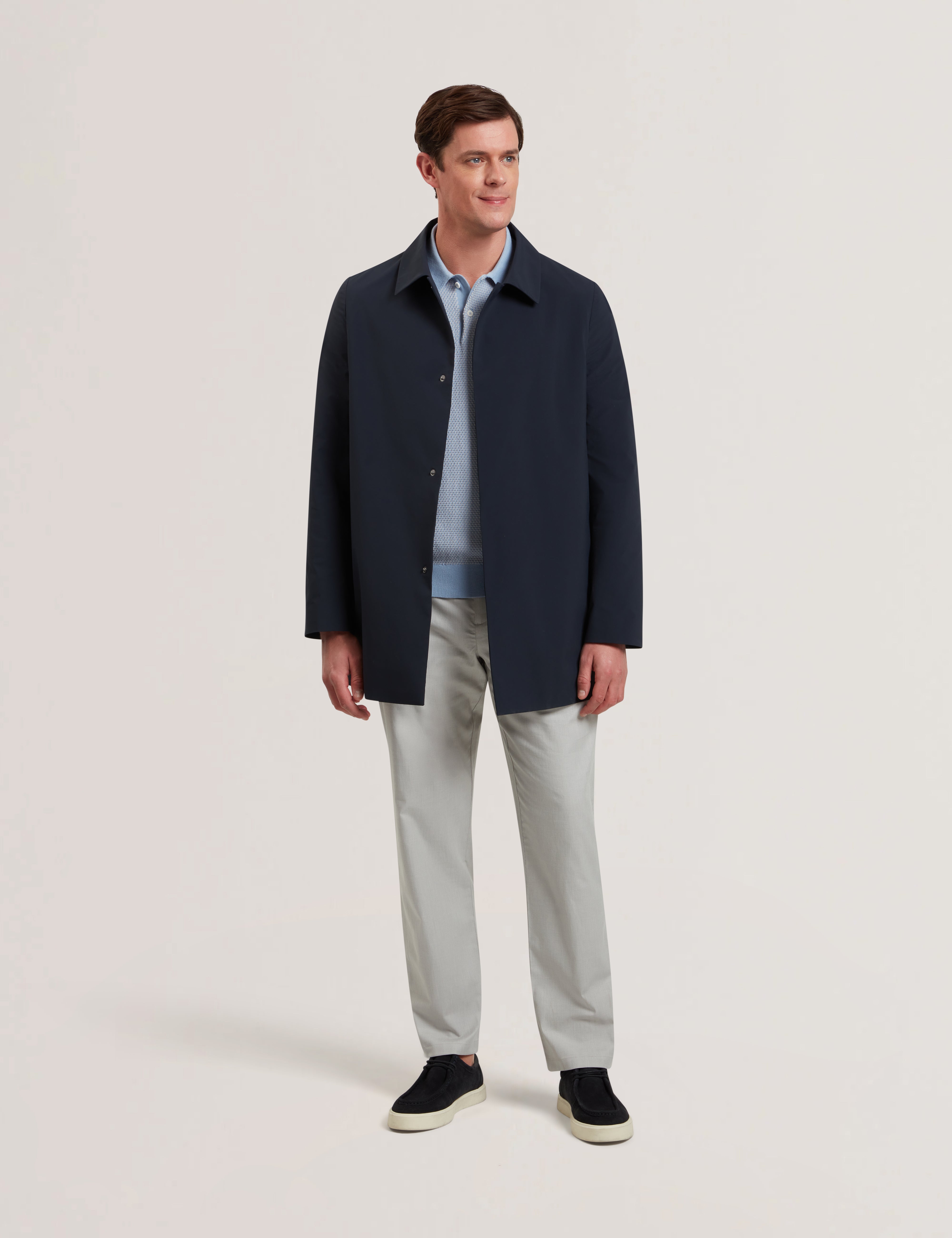 Hummels Smart Nylon Short Mac Coat Navy