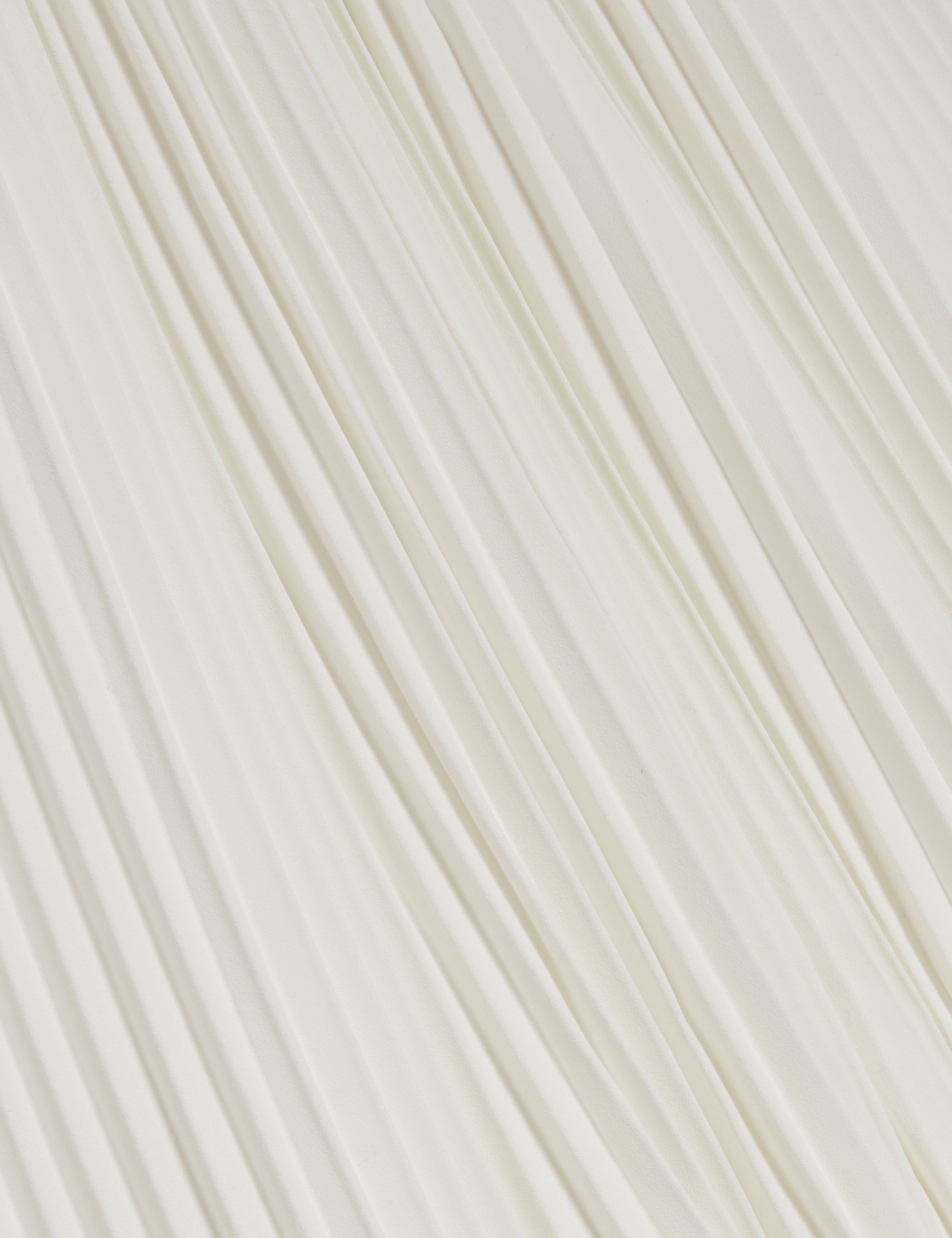 Jamaya Halter Neck Sleeveless Pleated Top Ivory
