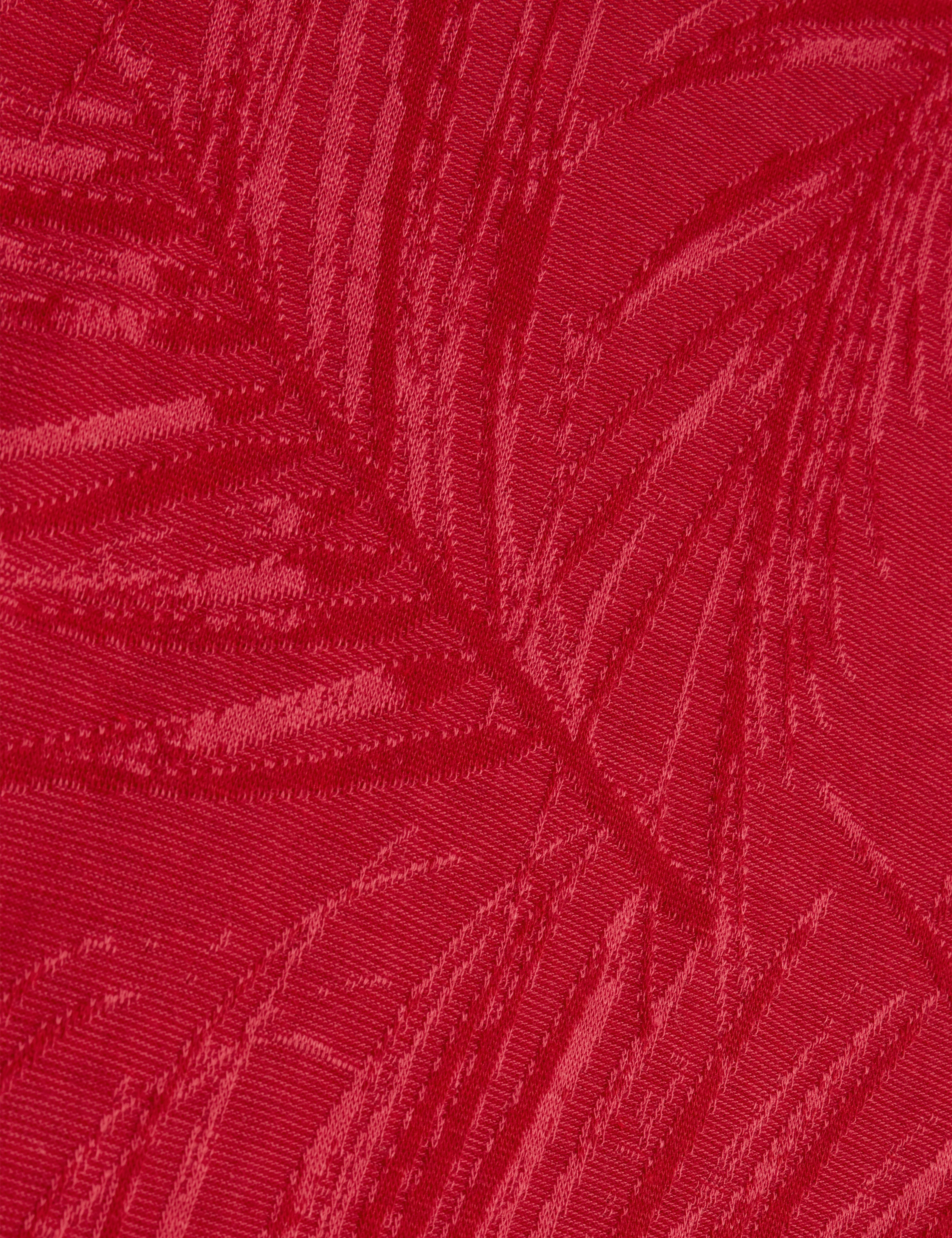 Jessper Short Sleeve Regular Leaf Print T-Shirt Fuchsia