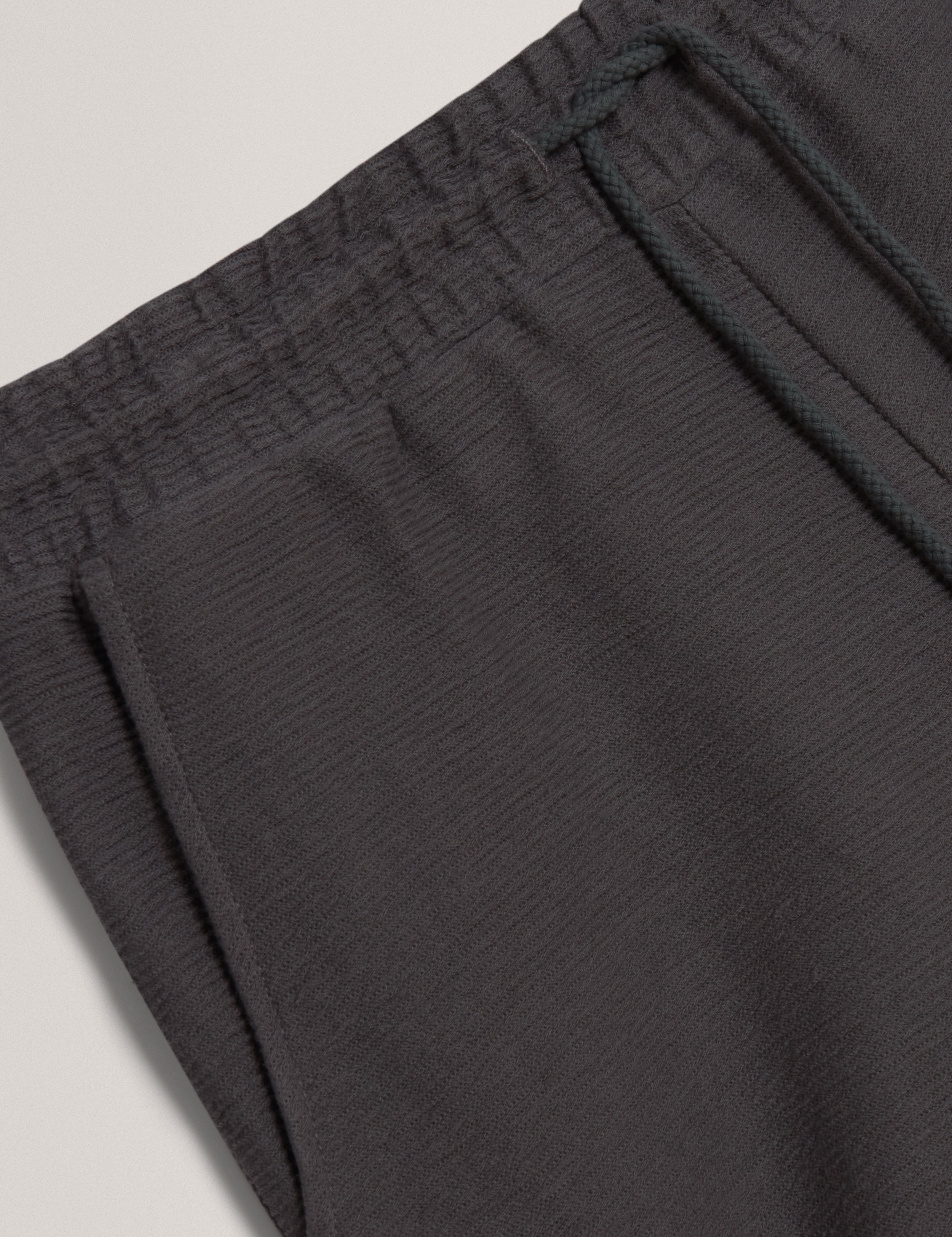 Ladislo Regular Cotton Drawstring Shorts Dk-Grey