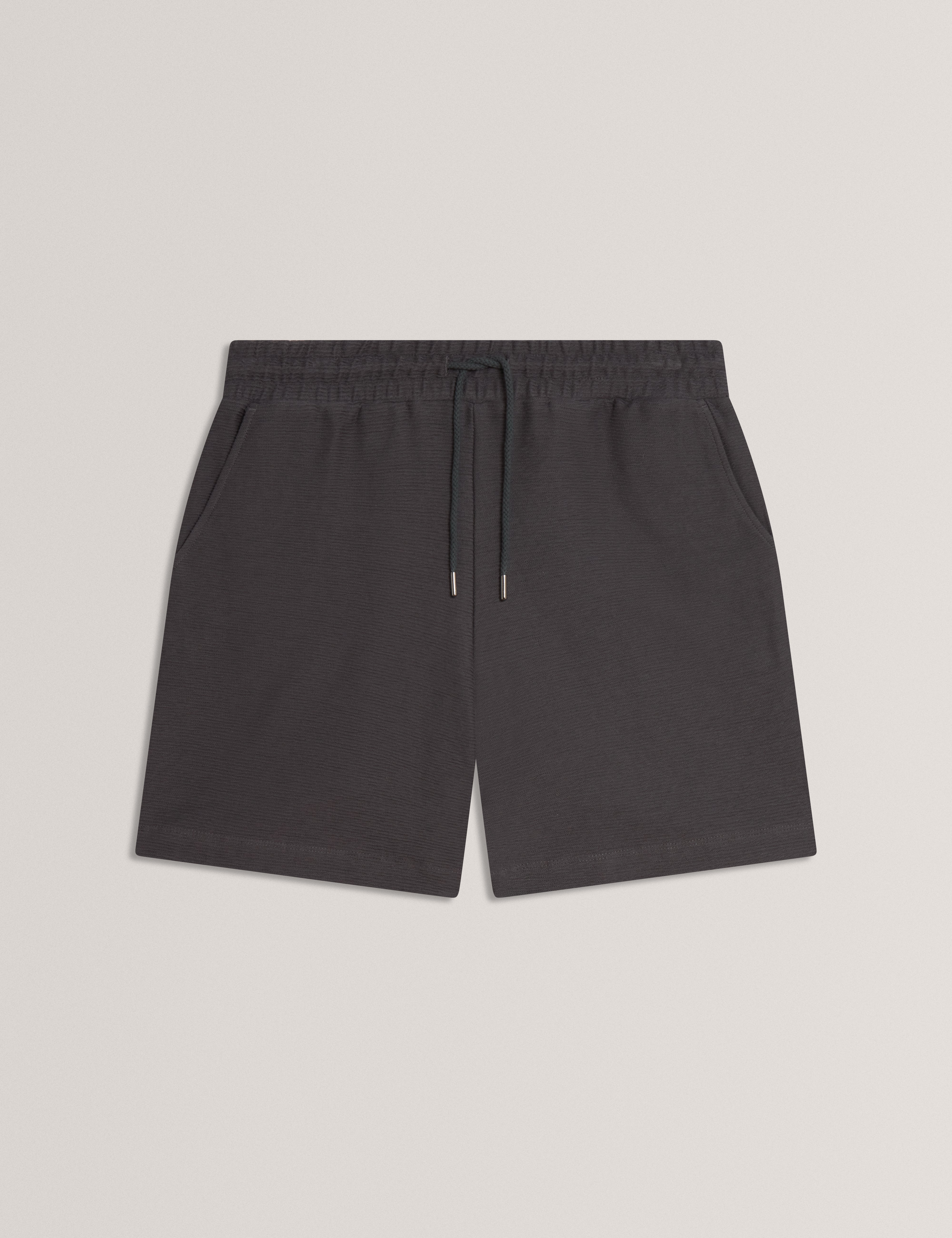 Ladislo Regular Cotton Drawstring Shorts Dk-Grey