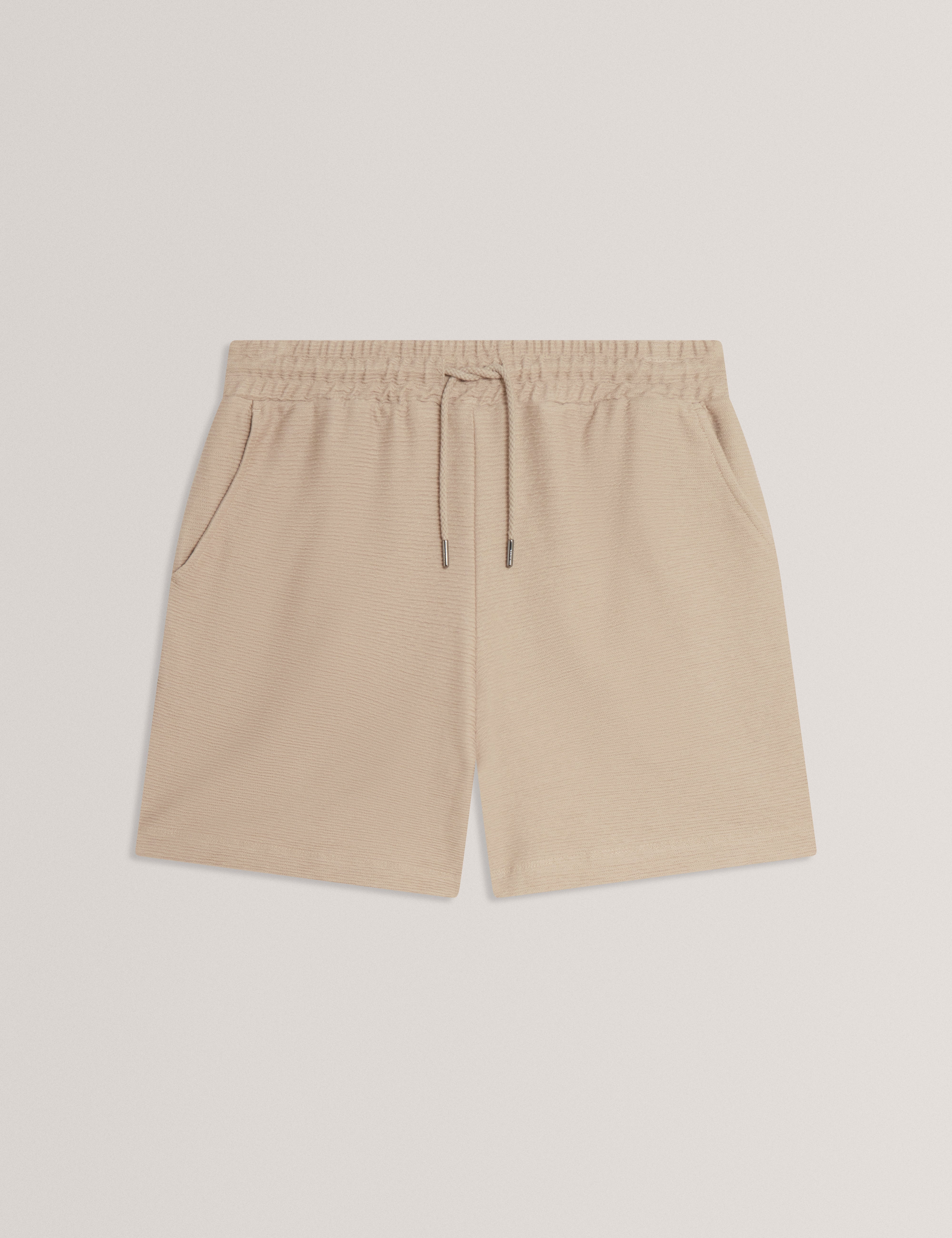 Ladislo Regular Cotton Drawstring Shorts Taupe