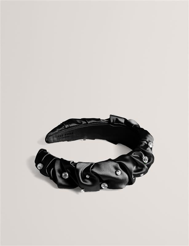 Mellsi Rhinestone Detail Headband Black