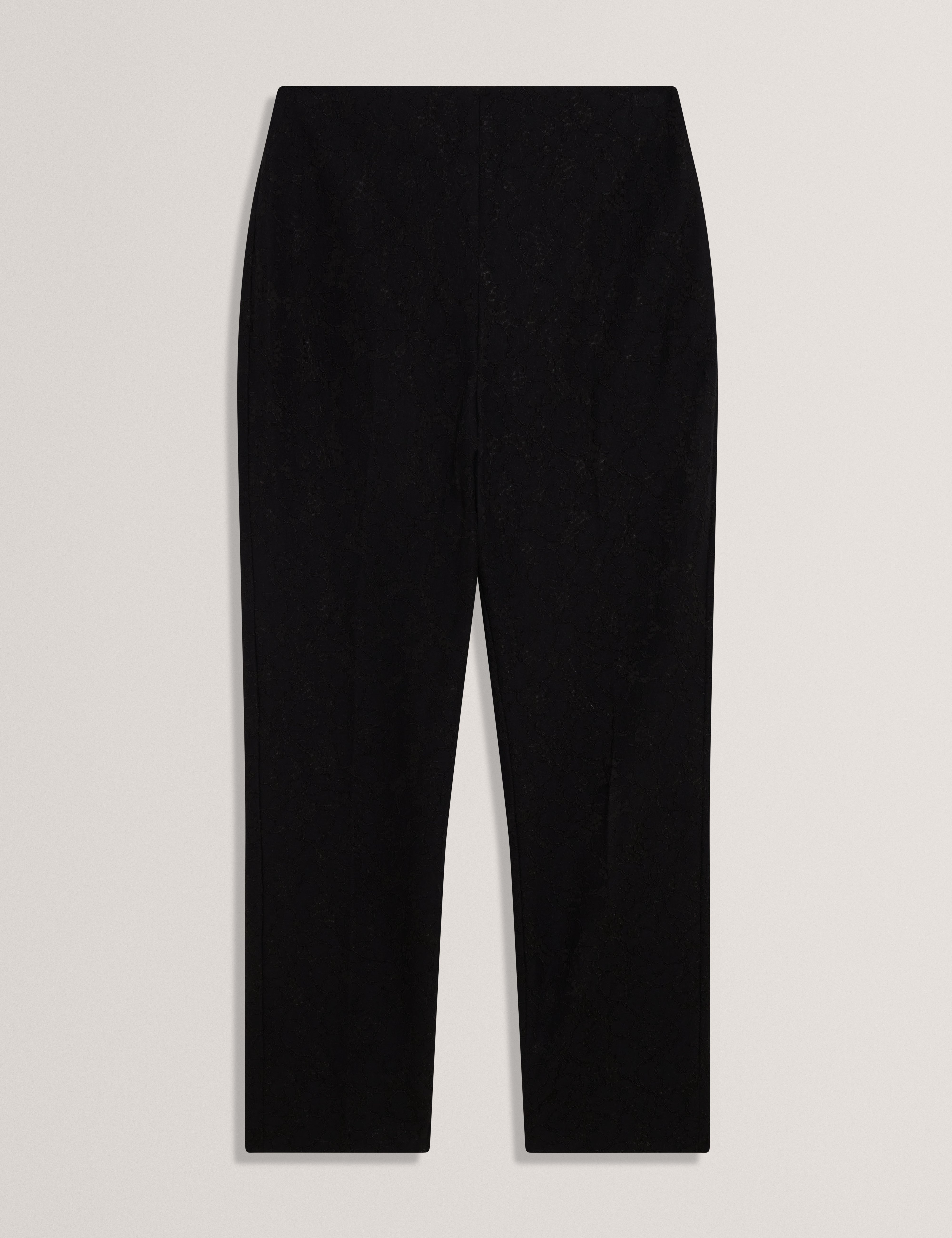 Meriot Bonded Lace Slim Trouser Black