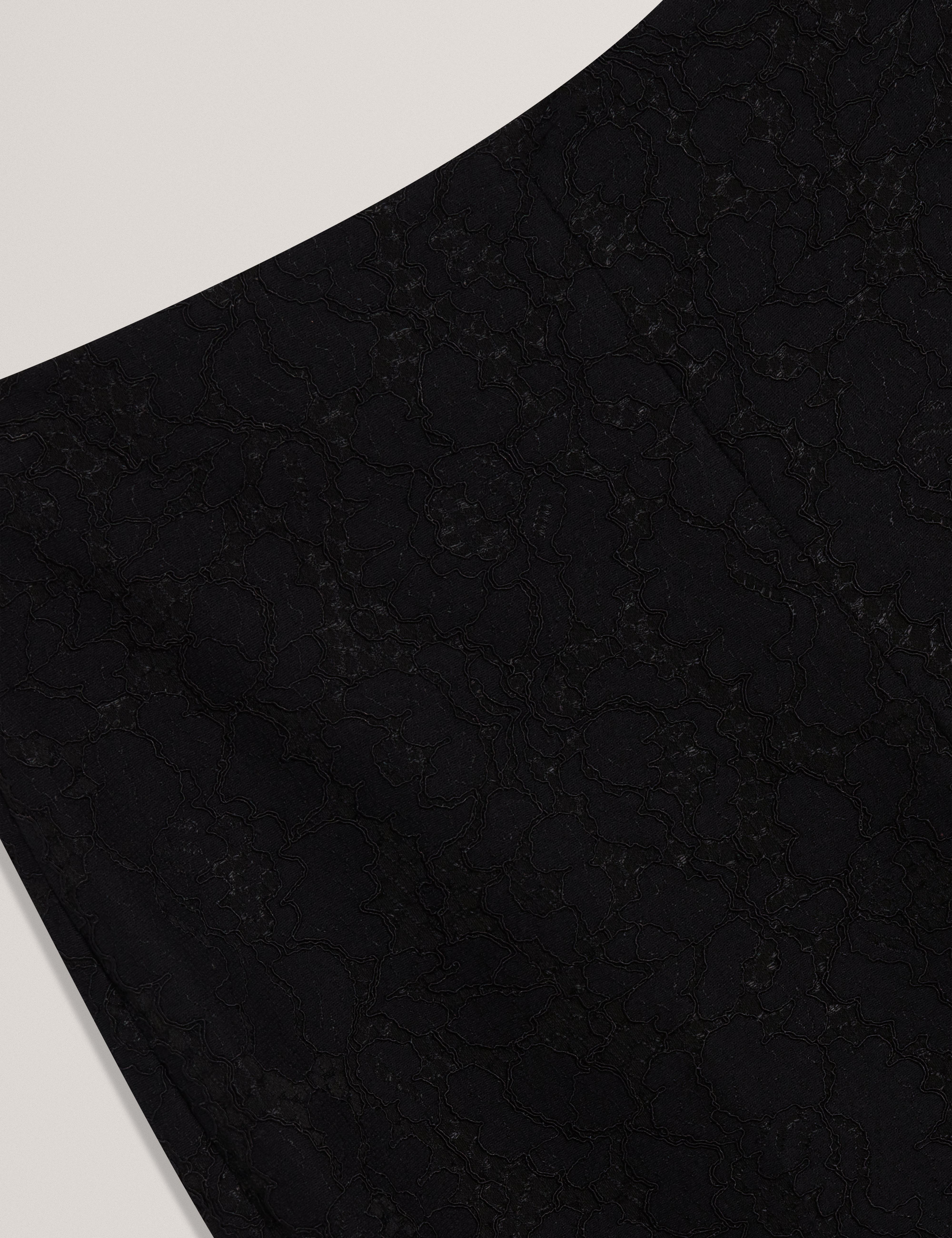 Meriot Bonded Lace Slim Trouser Black