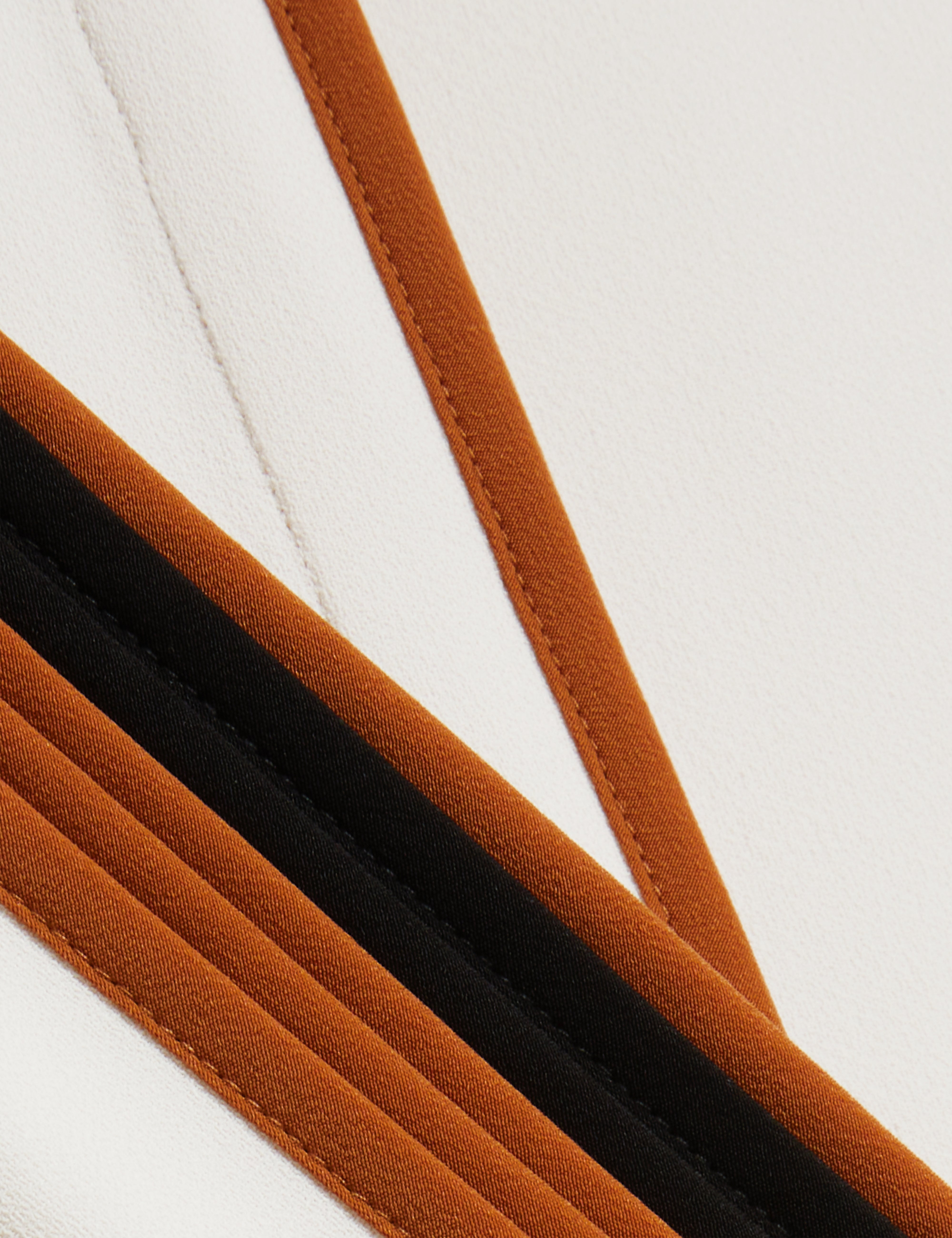 Miriti Piping Detail Long Sleeve Shirt Ivory