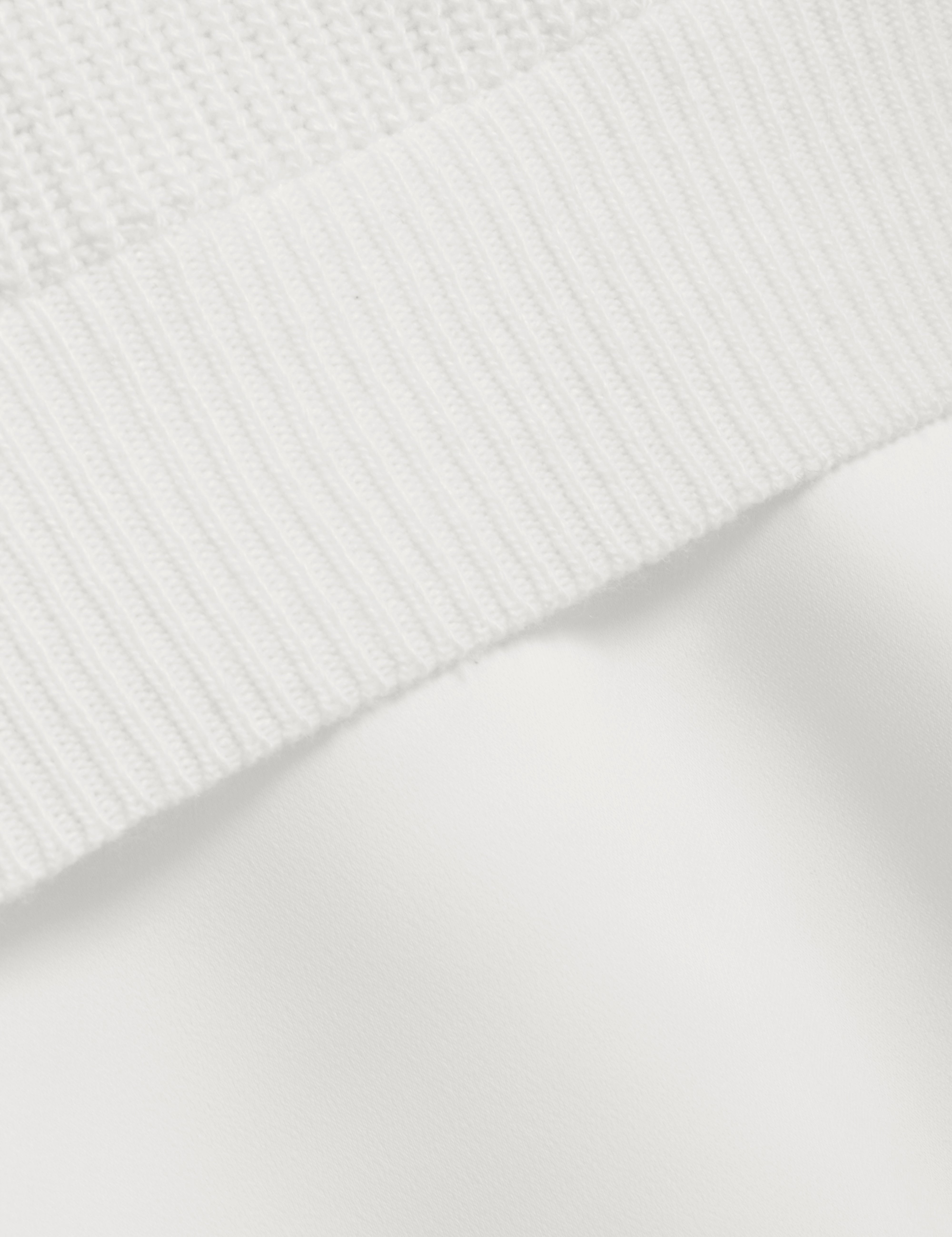 Onzaa Woven Detailed Raglan Short Sleeve Jumper Ivory