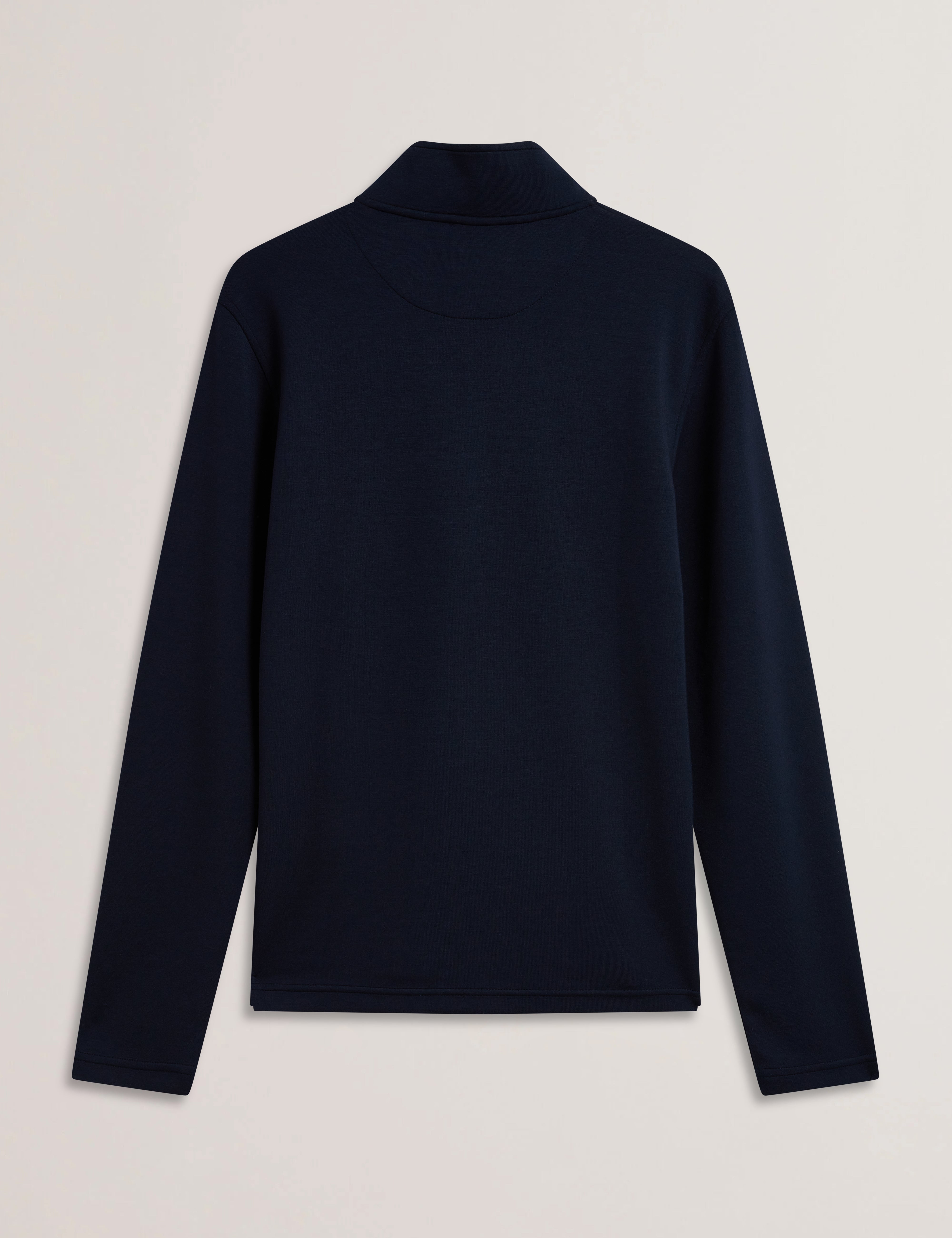 Simonea Ls Regular Herringbone Half-Zip Navy