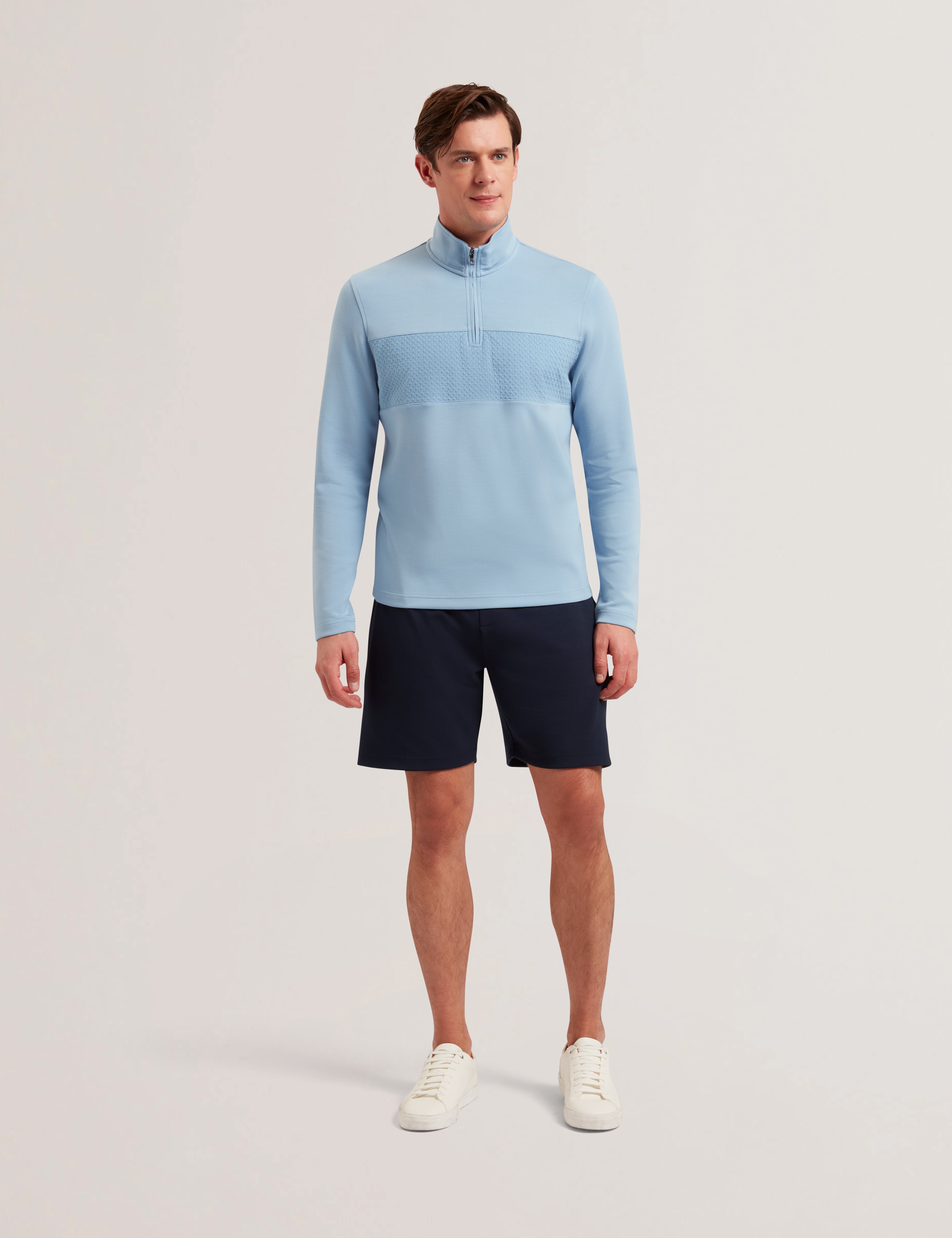 Codiel Regular T-Stitch Panel Shorts Navy