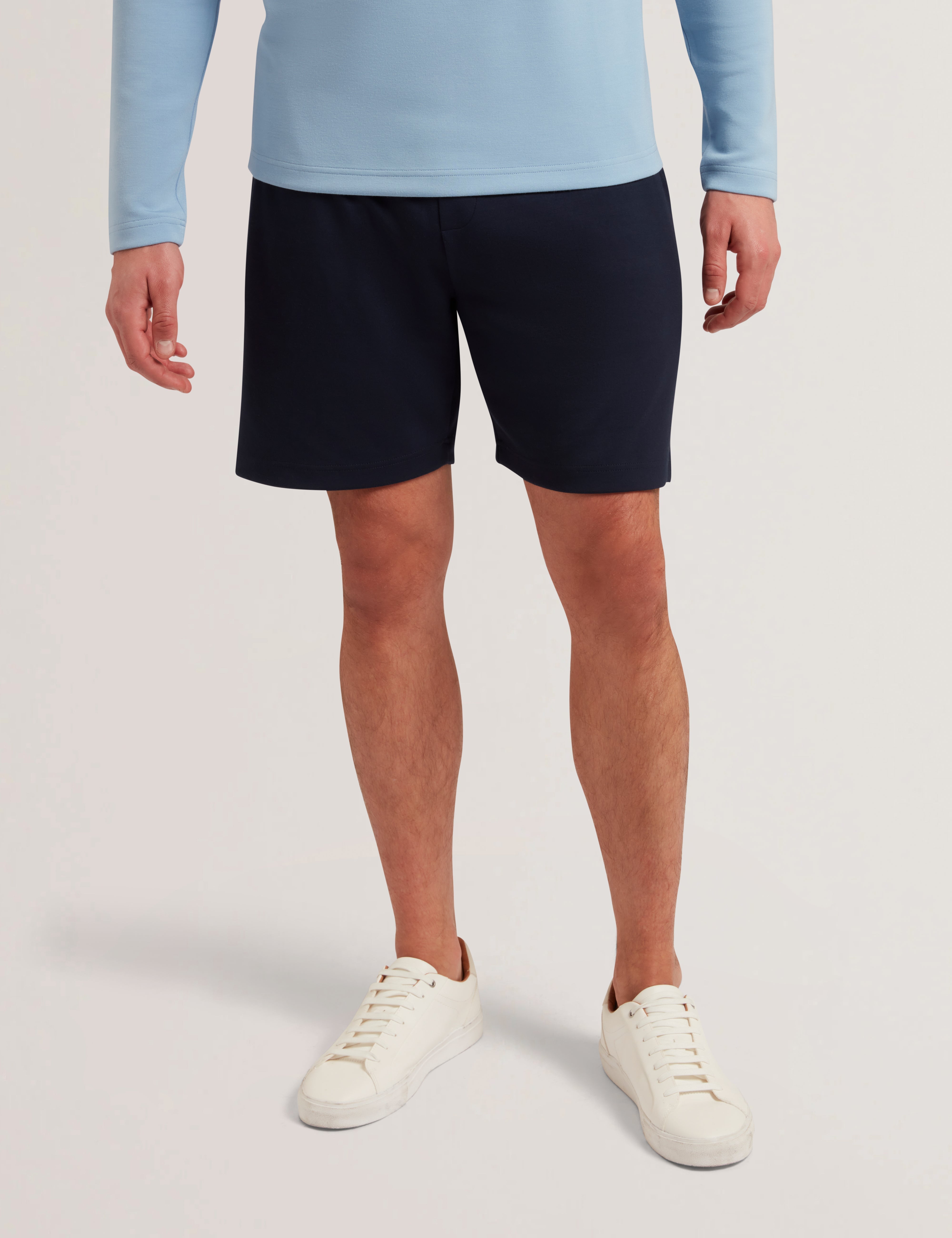 Codiel Regular T-Stitch Panel Shorts Navy