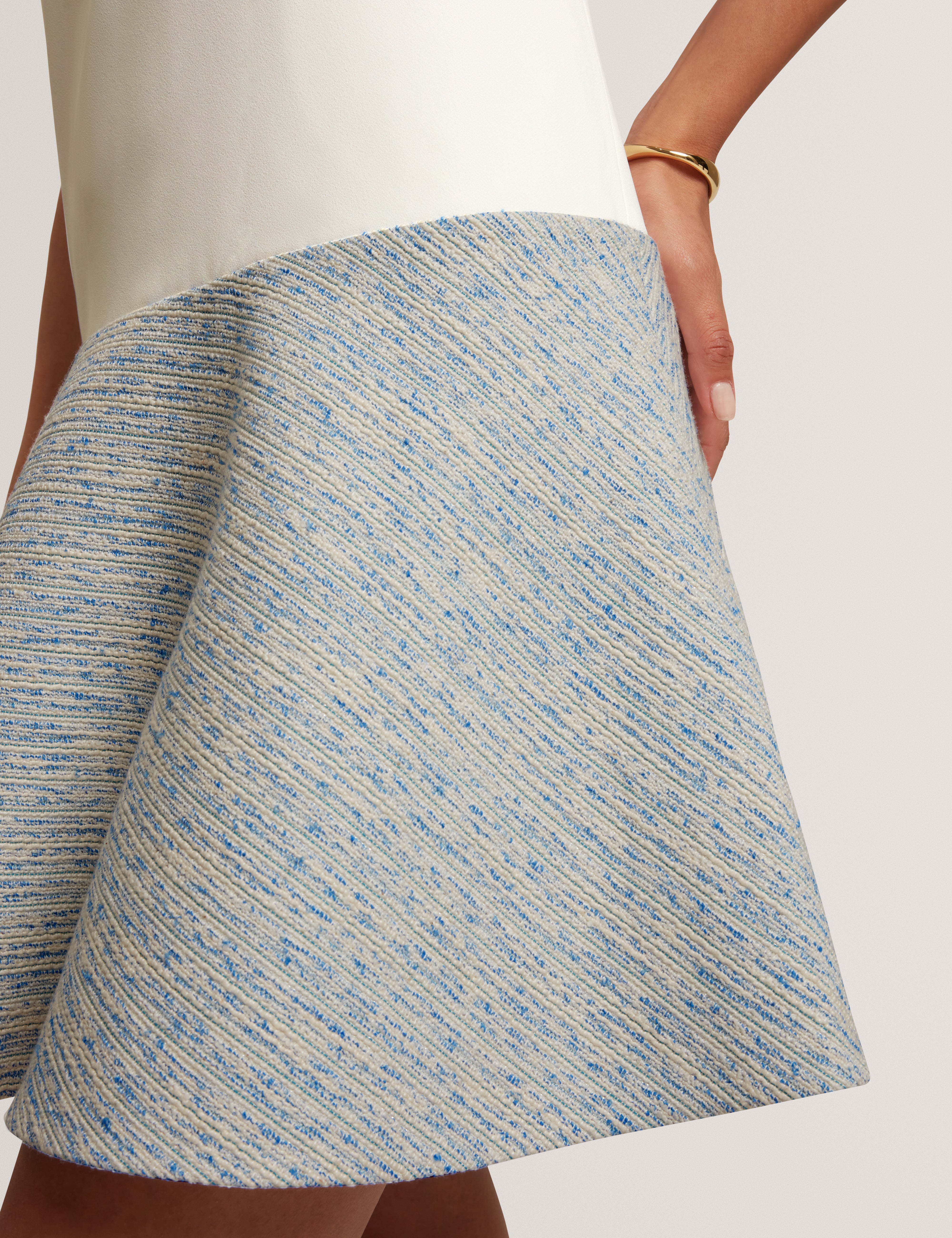 Acadiem Tailored Mini Mockable Dress Lt-Blue