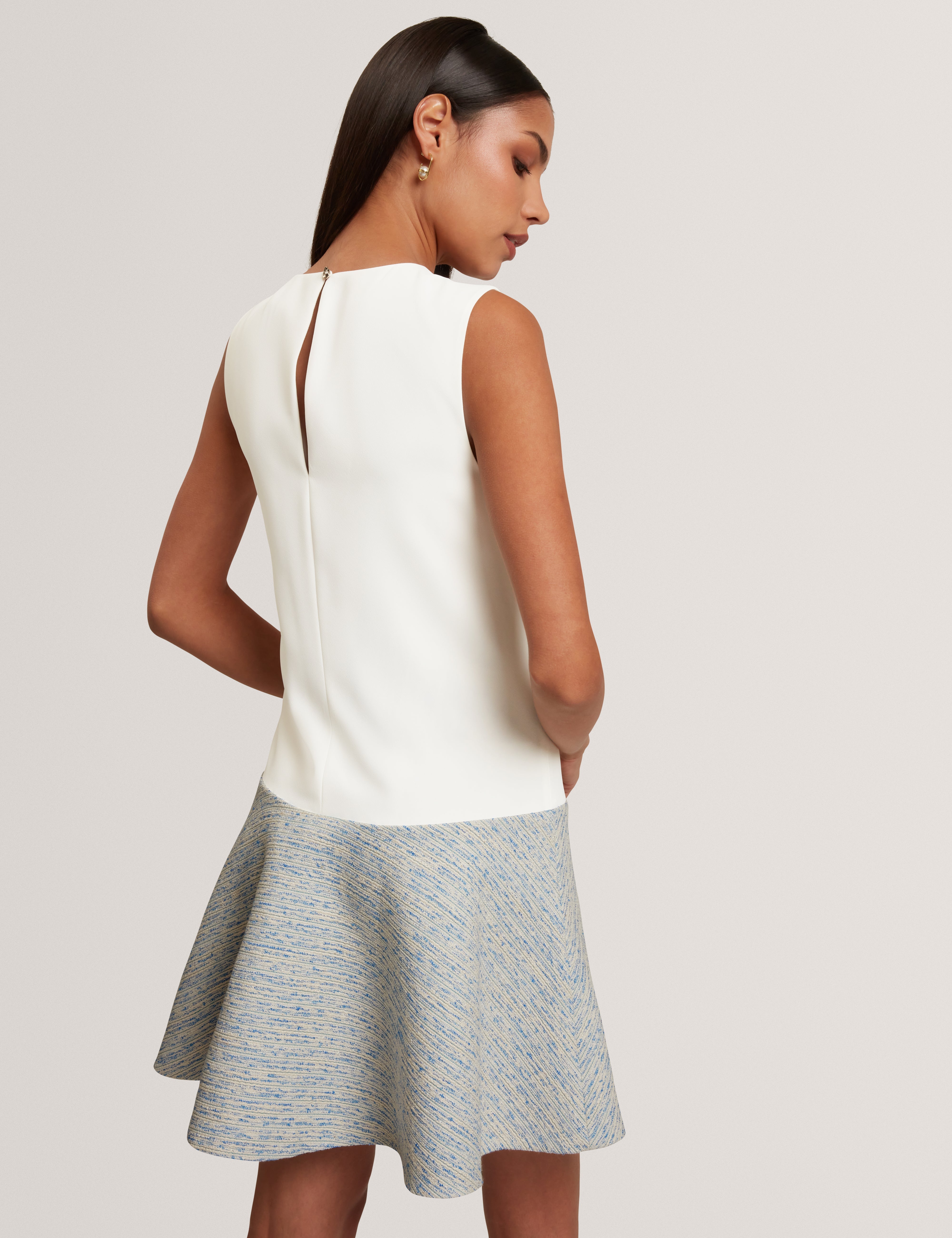 Acadiem Tailored Mini Mockable Dress Lt-Blue