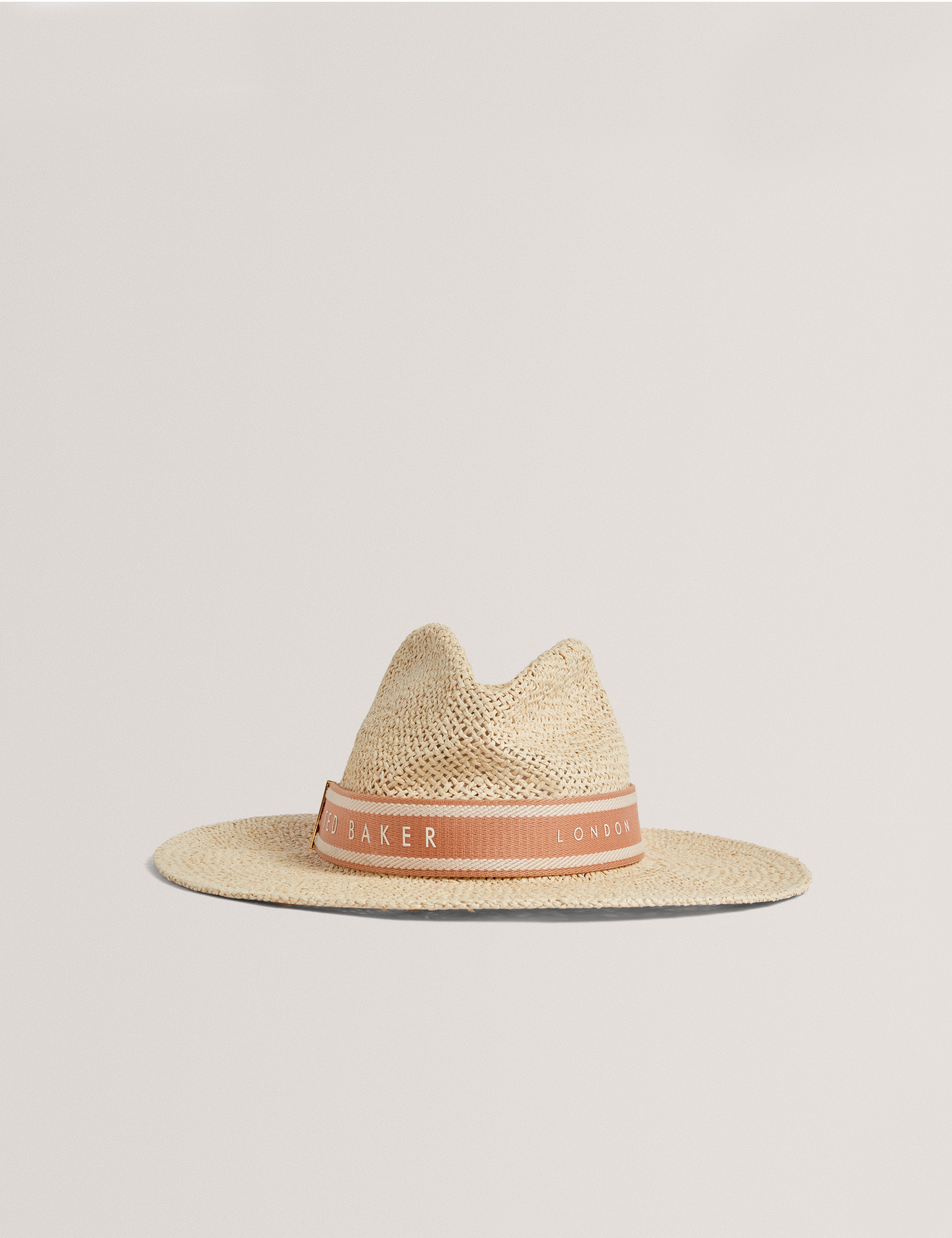 Clairie Faux Straw Fedora Cream