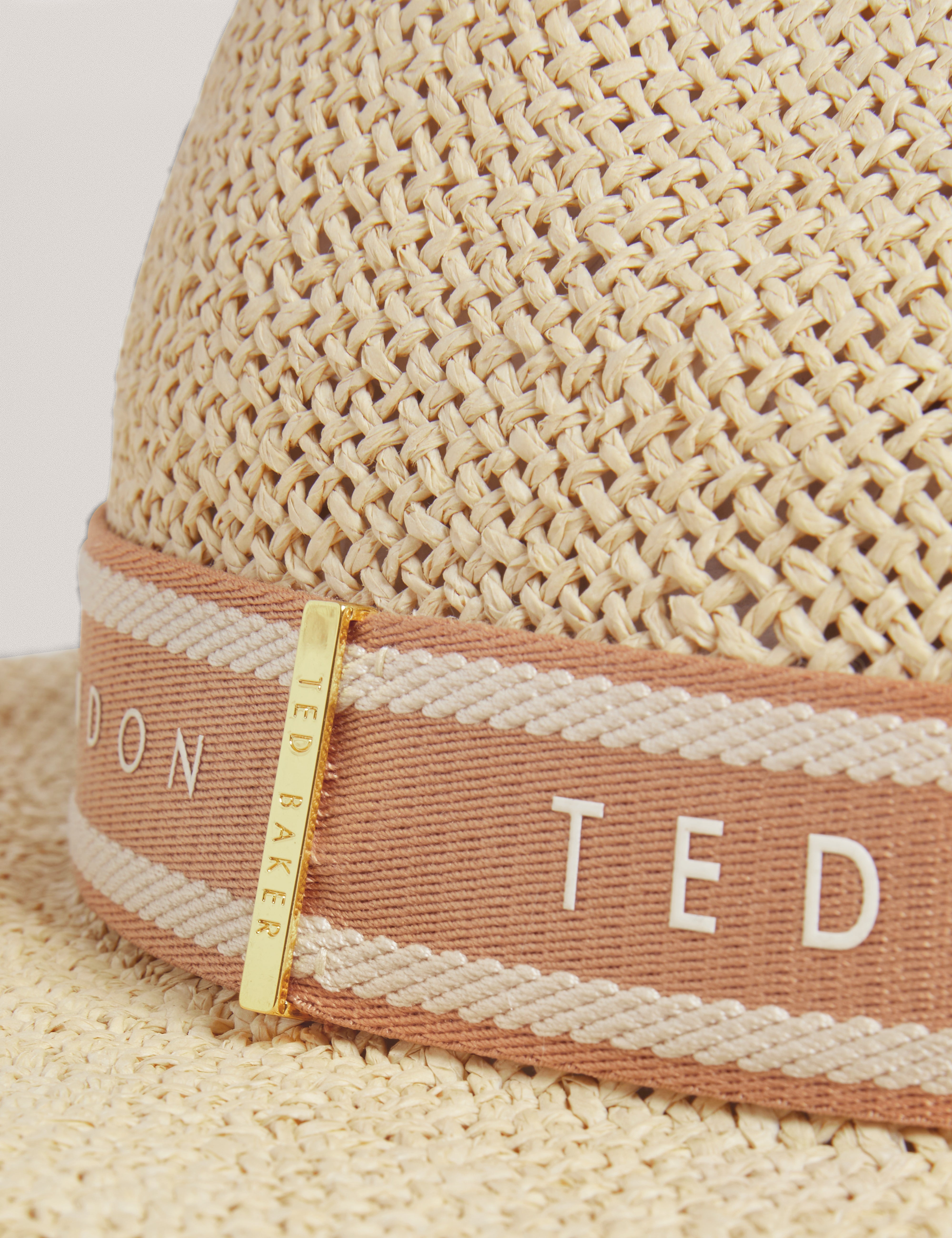Clairie Faux Straw Fedora Cream