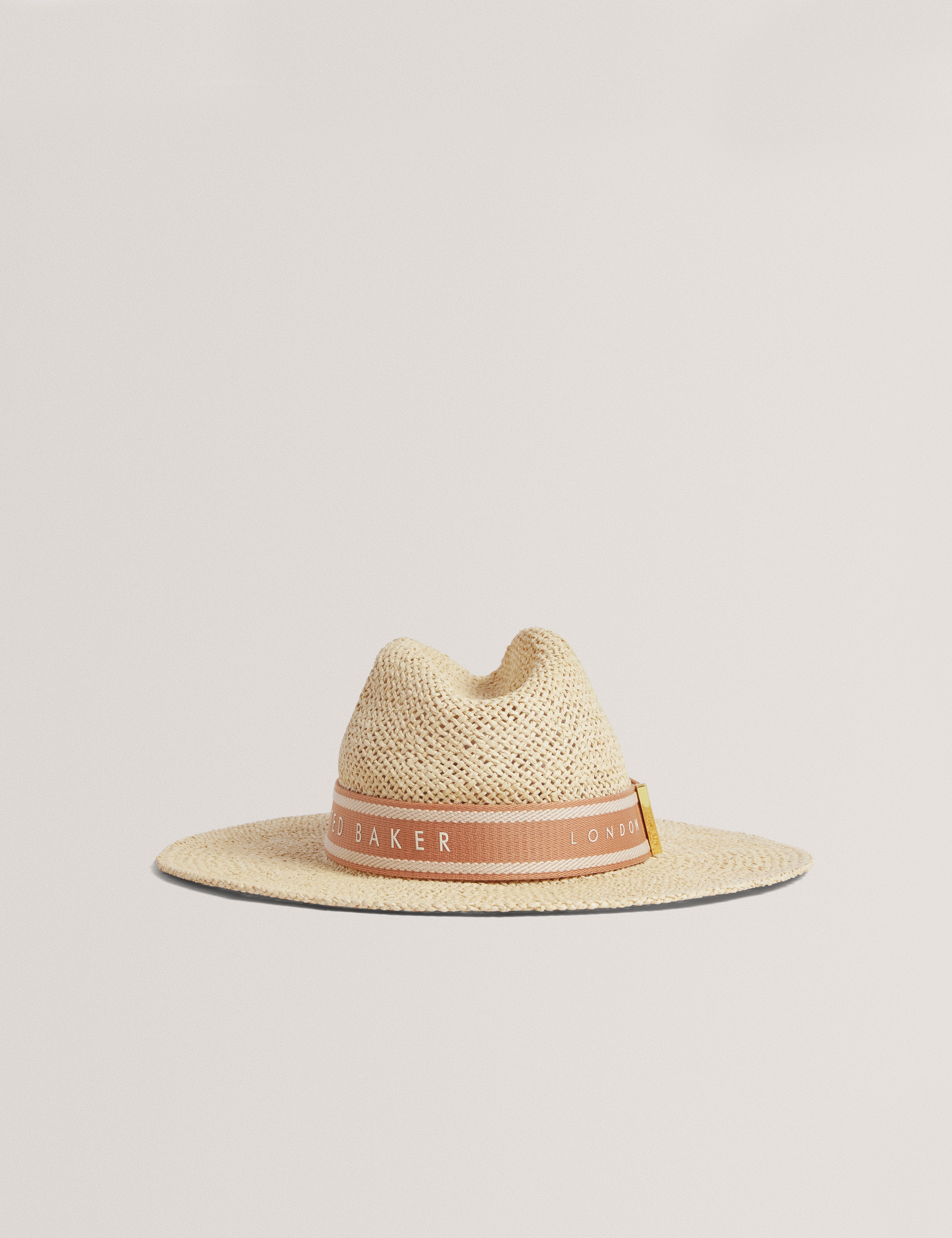 Clairie Faux Straw Fedora Cream