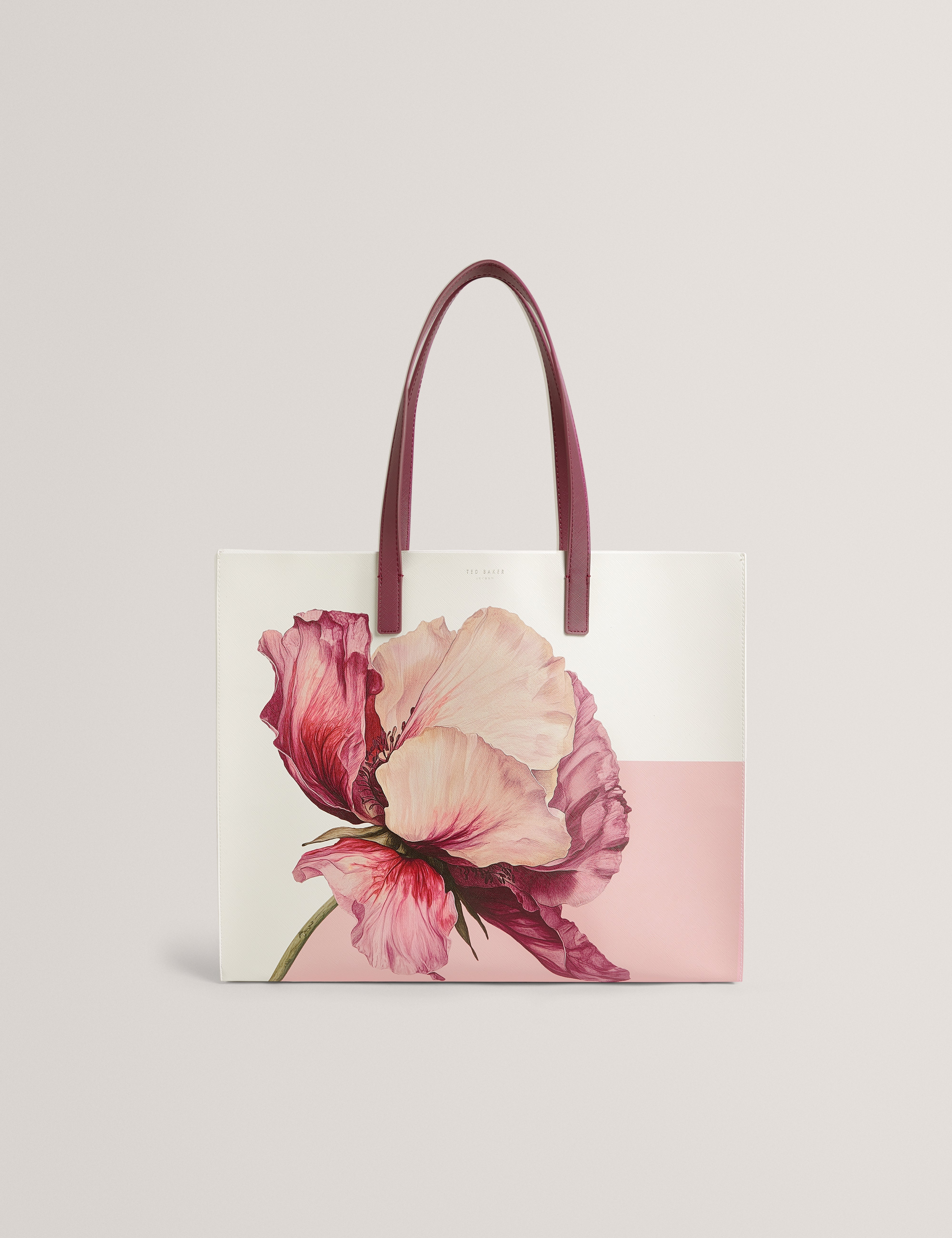 Shelien Printed Flower Extra Large Icon Bag Ivory