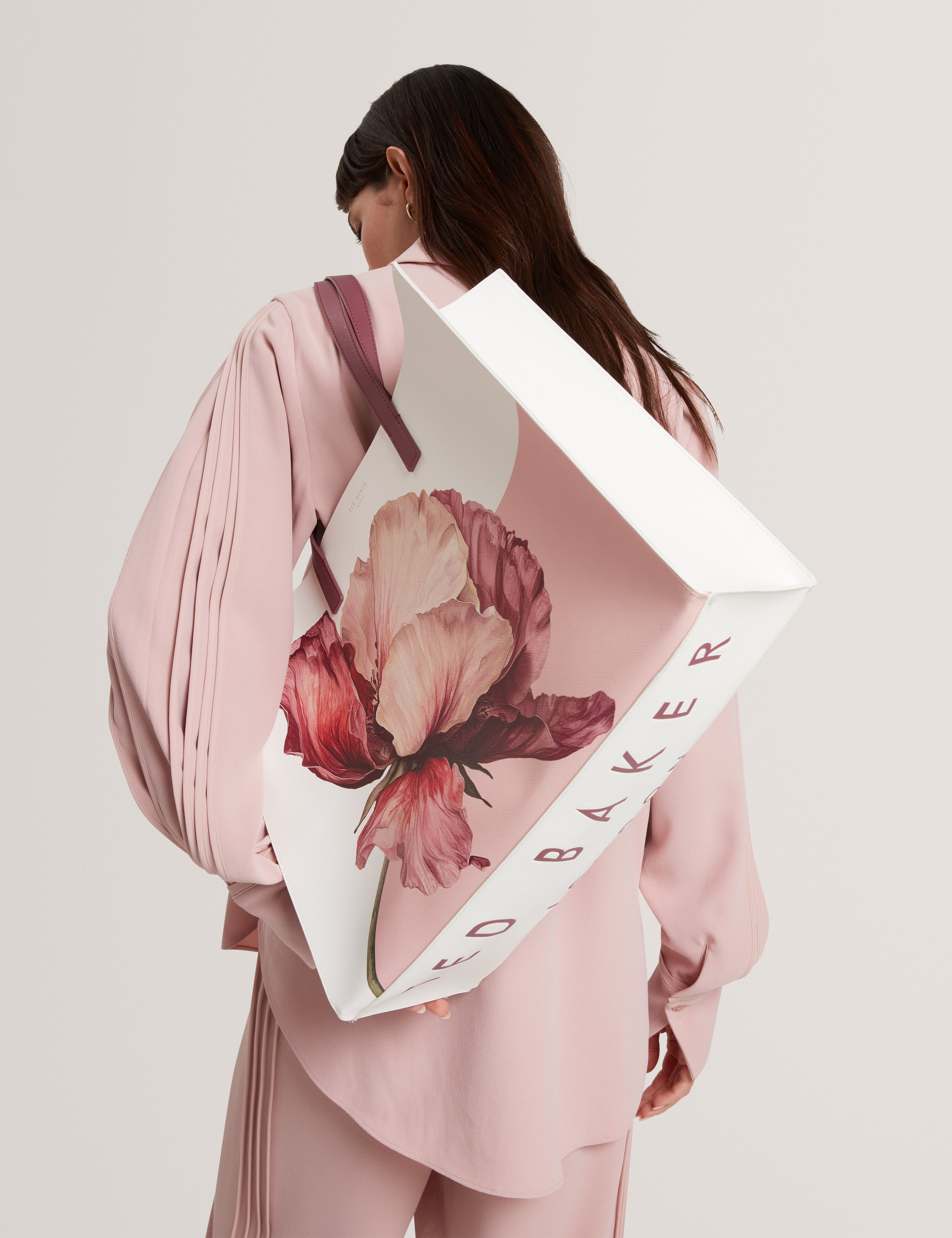 Shelien Printed Flower Extra Large Icon Bag Ivory