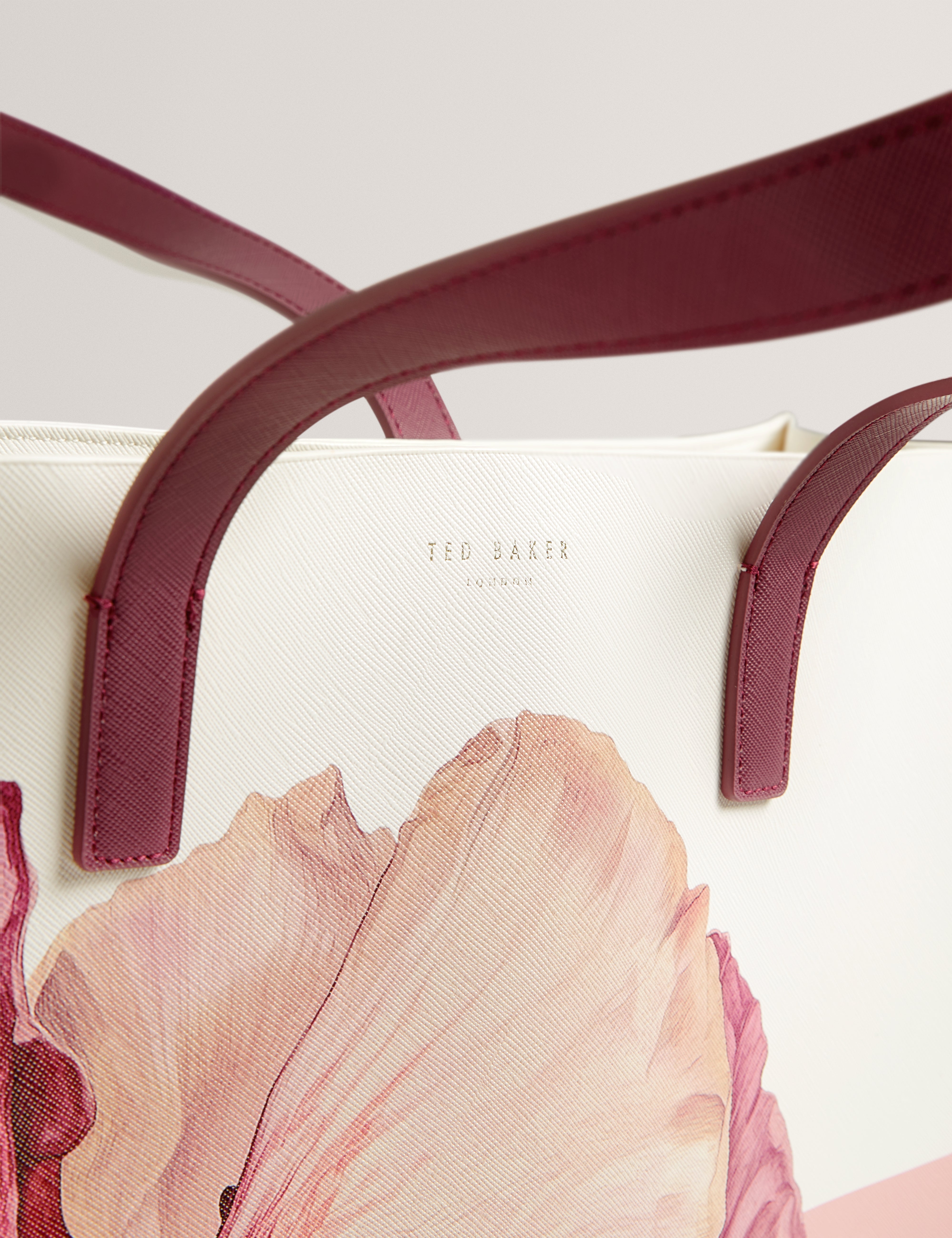 Shelien Printed Flower Extra Large Icon Bag Ivory