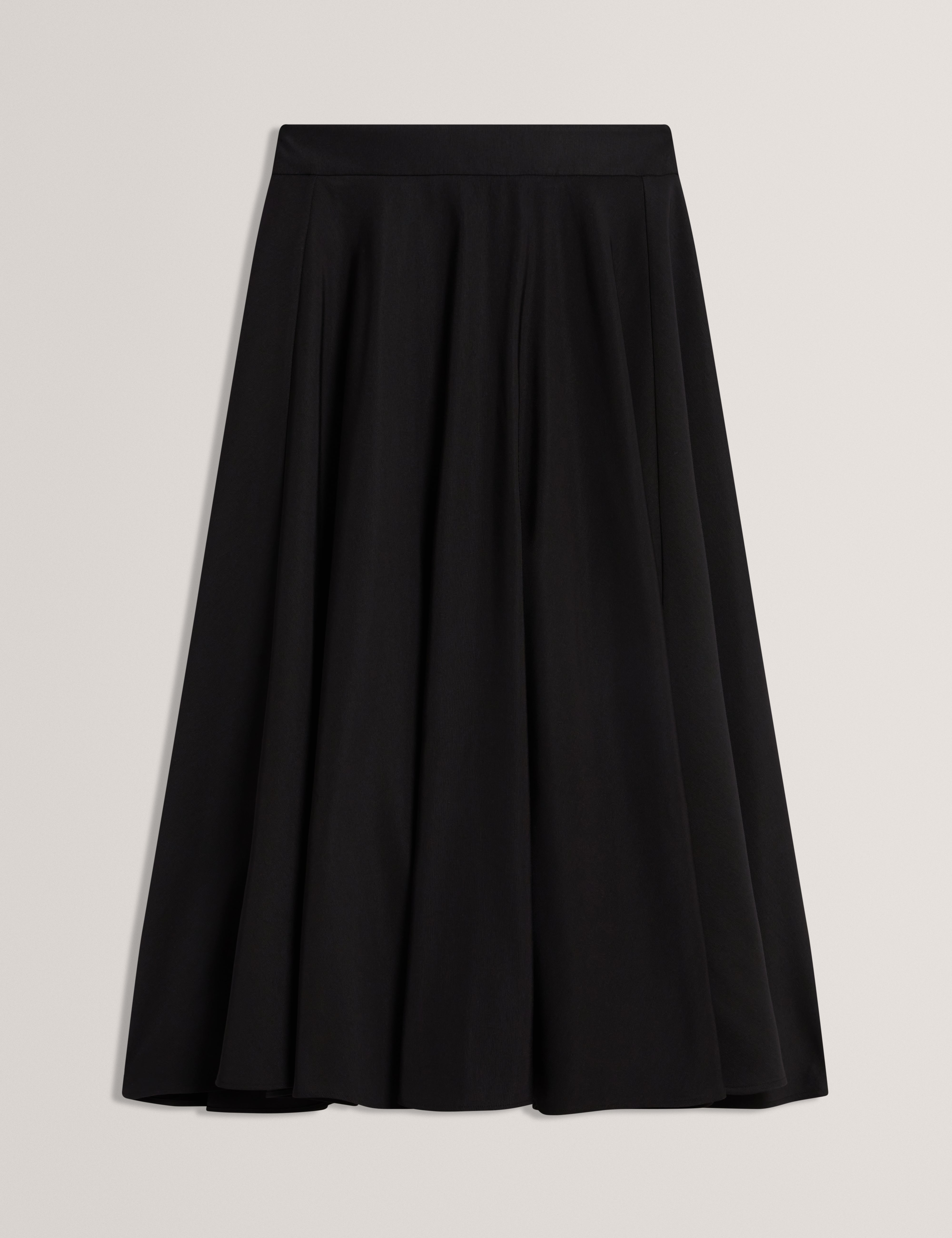 تنورة كريسو أوتومان ميدي سوداء