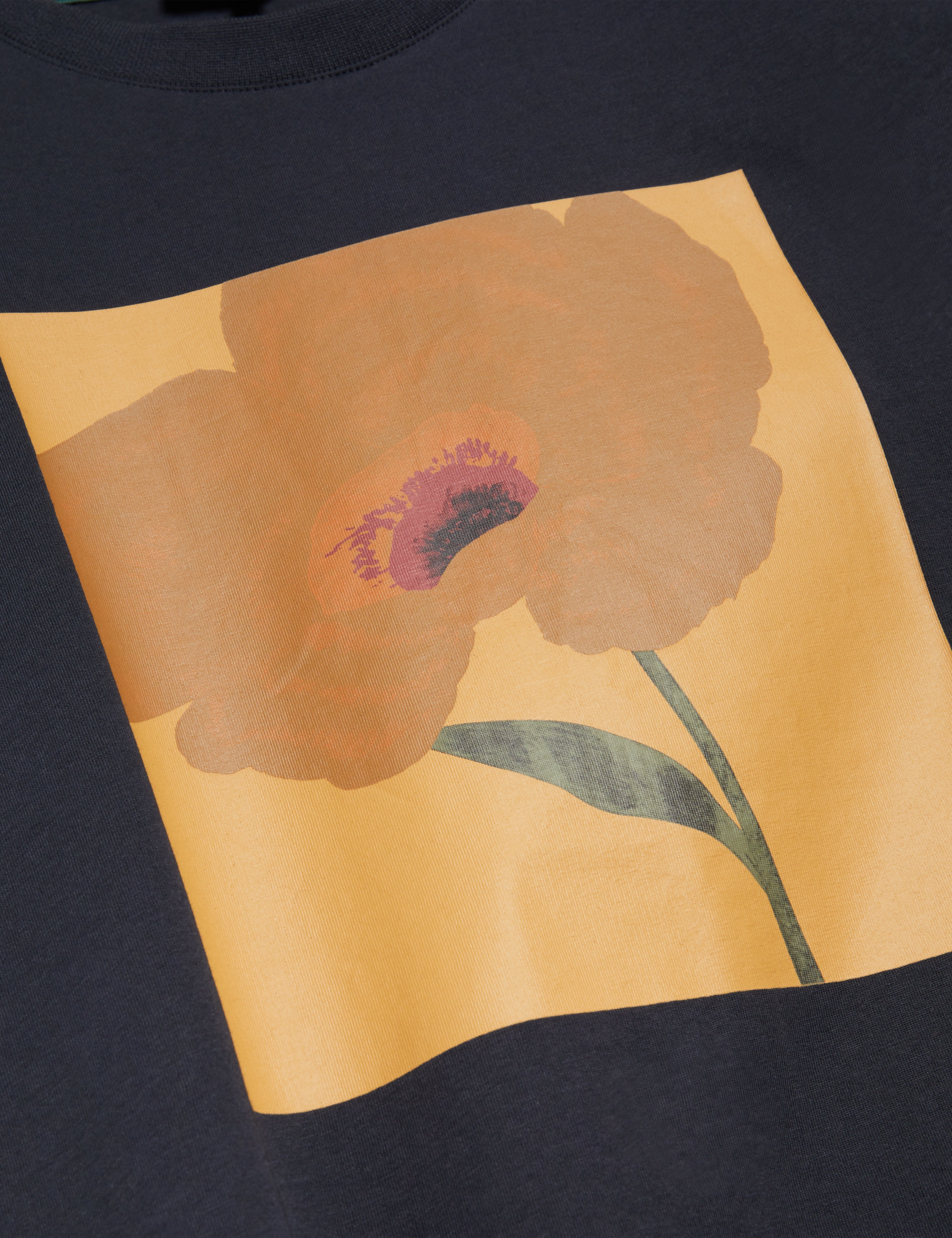 Crawley Short Sleeve Graphic Box Floral T-Shirt Navy
