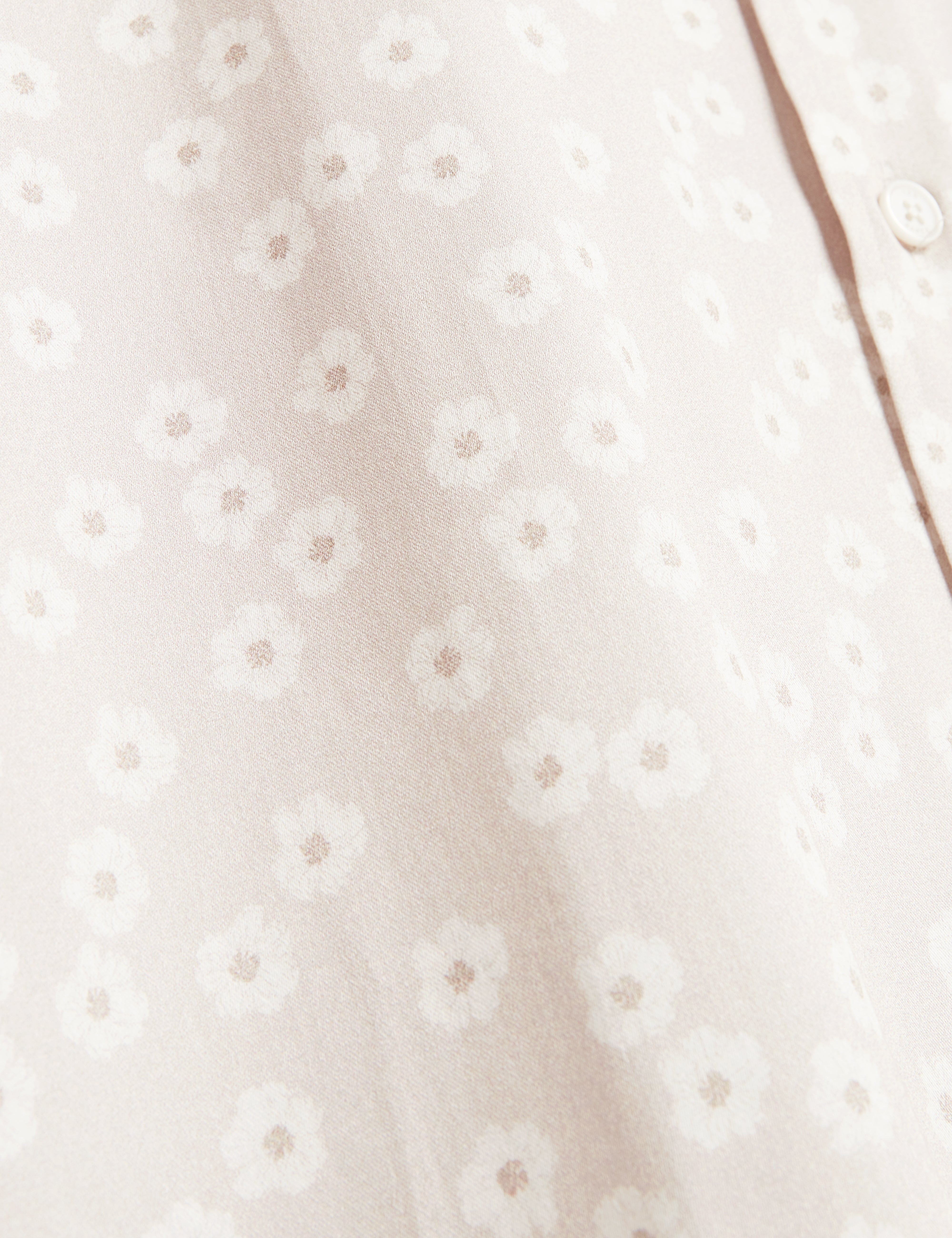 Afflek Ss Regular Floral Print Shirt Ecru