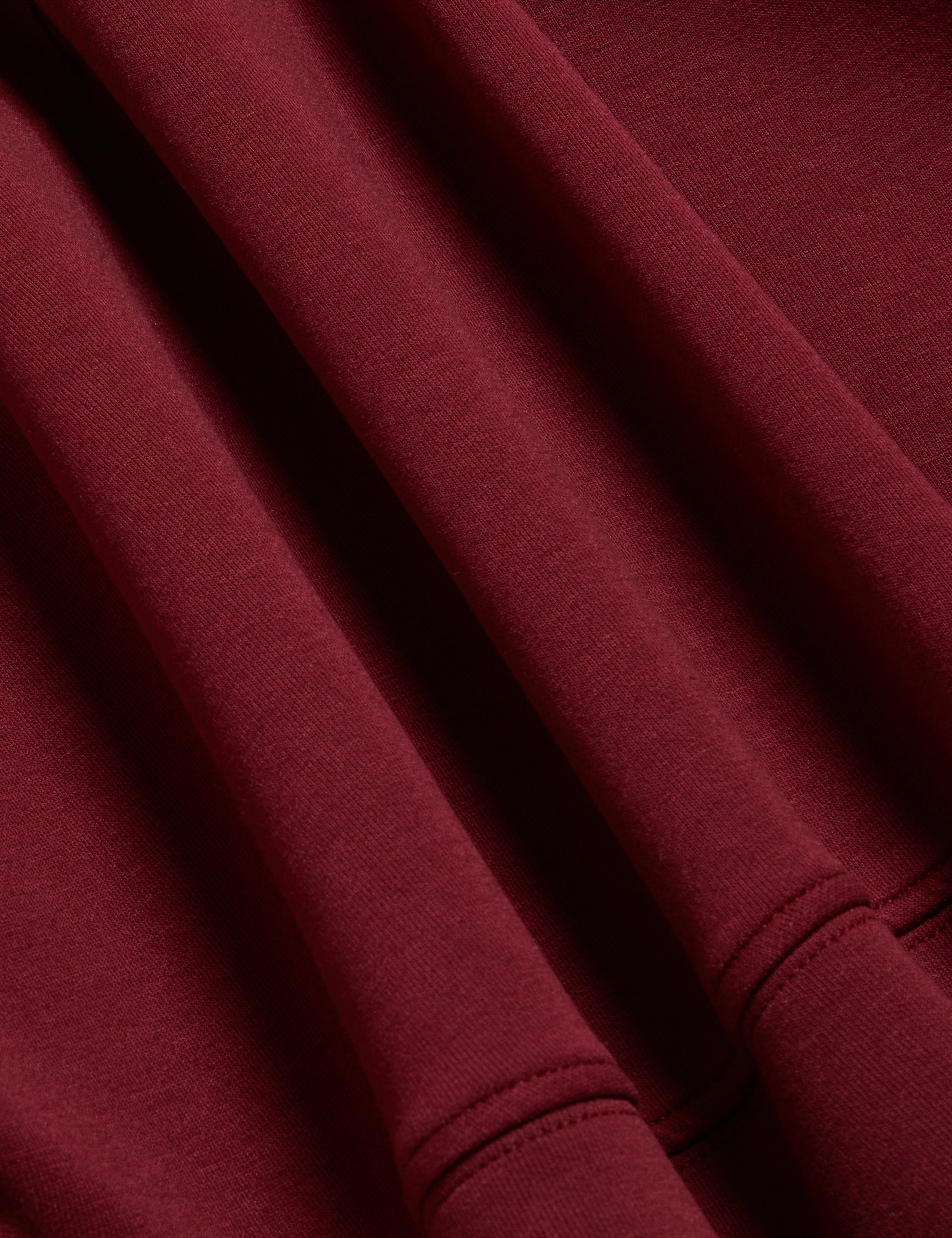 Arorha Zip Through Funnel Neck Sweat Top Maroon