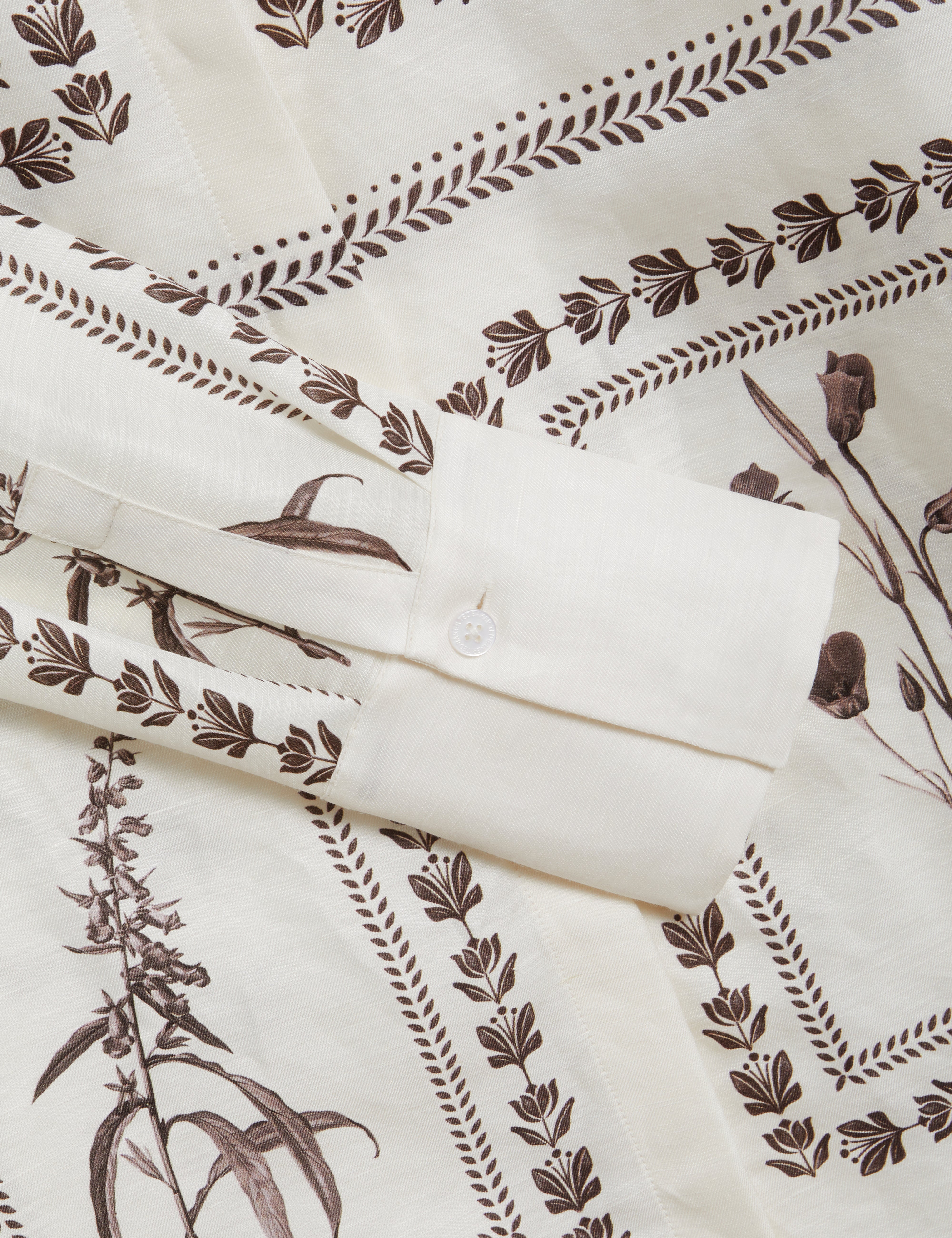 Simcoa Linen Silk Longline Shirt Ivory