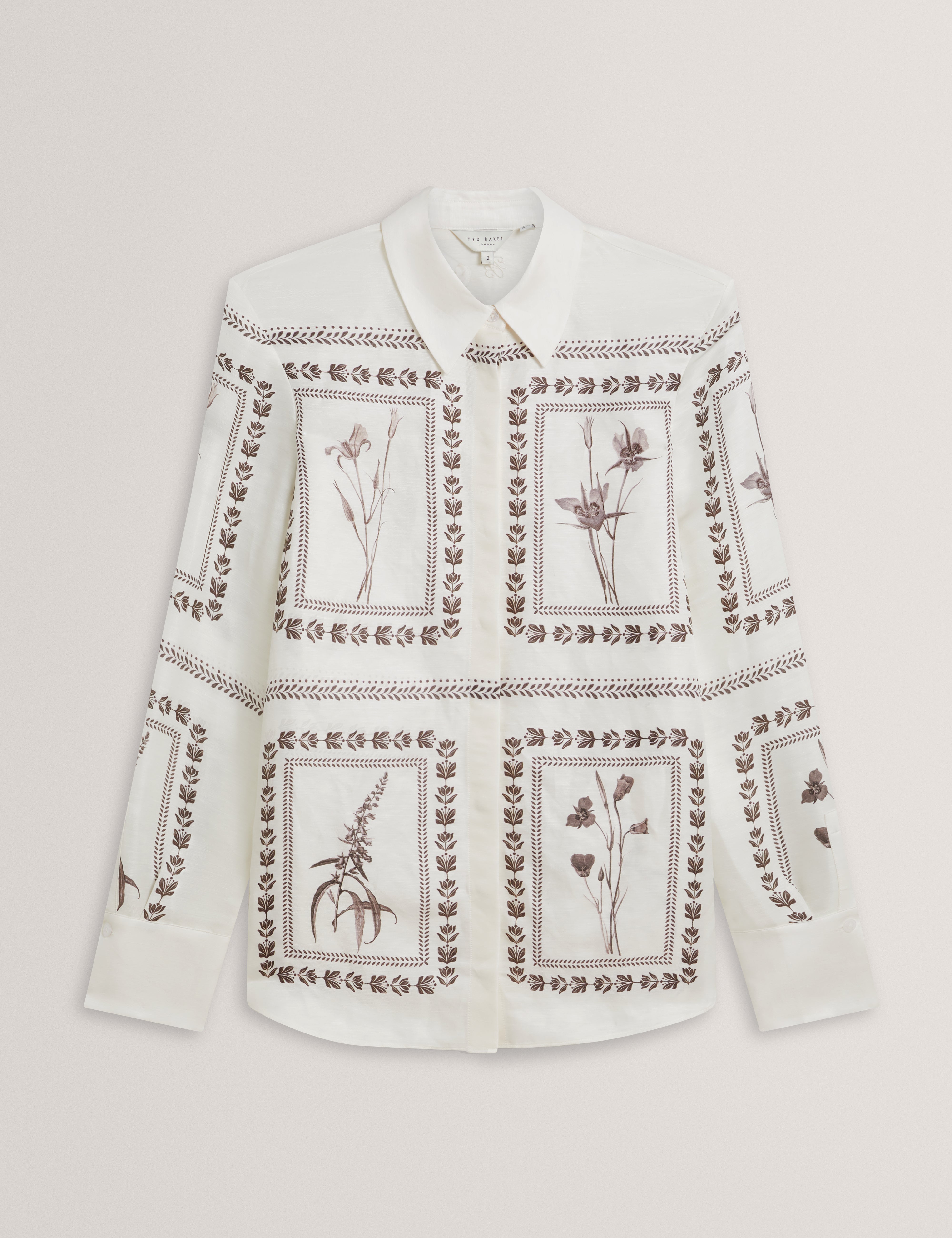 Simcoa Linen Silk Longline Shirt Ivory