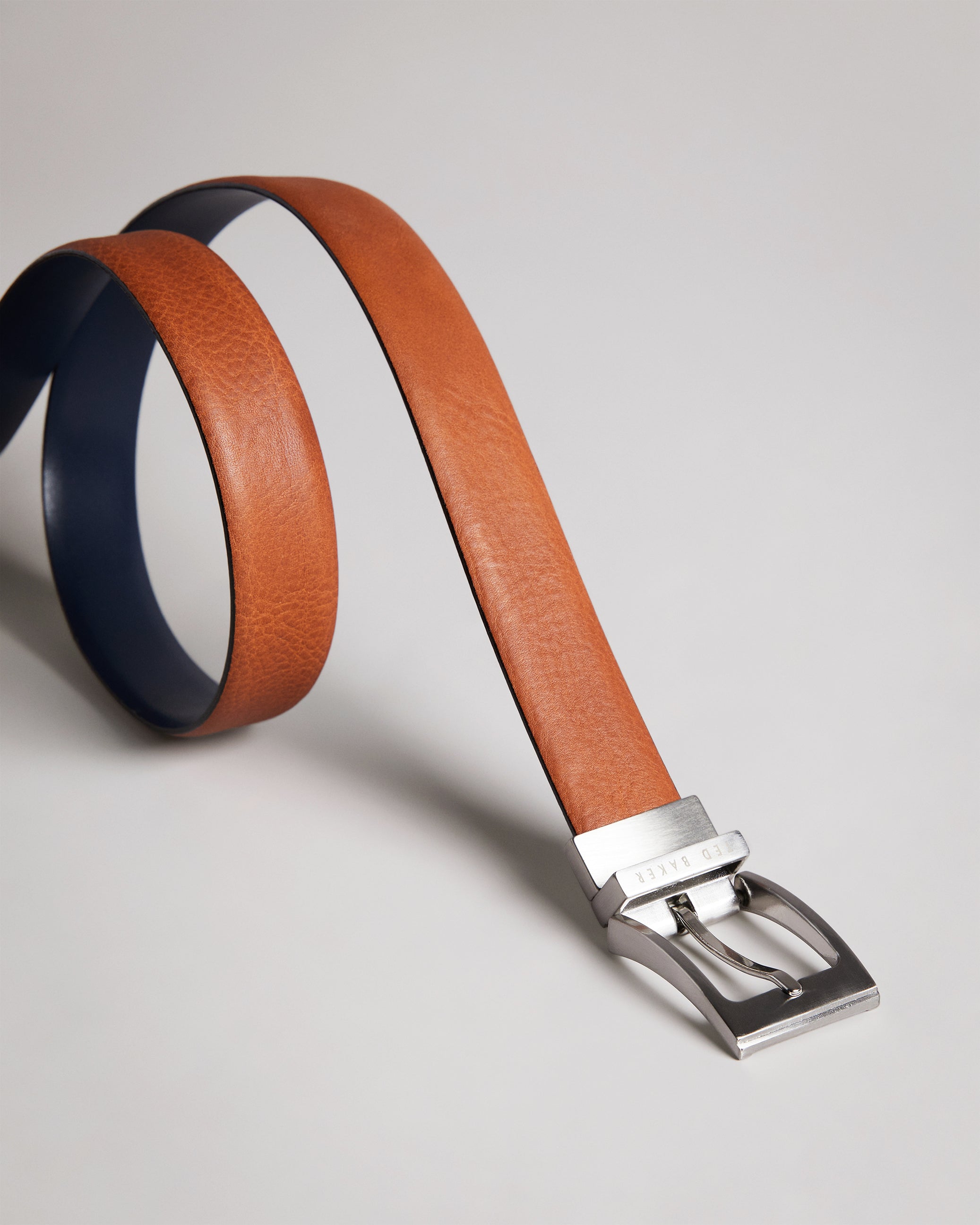 Karmer Reversible Leather Blt Tan