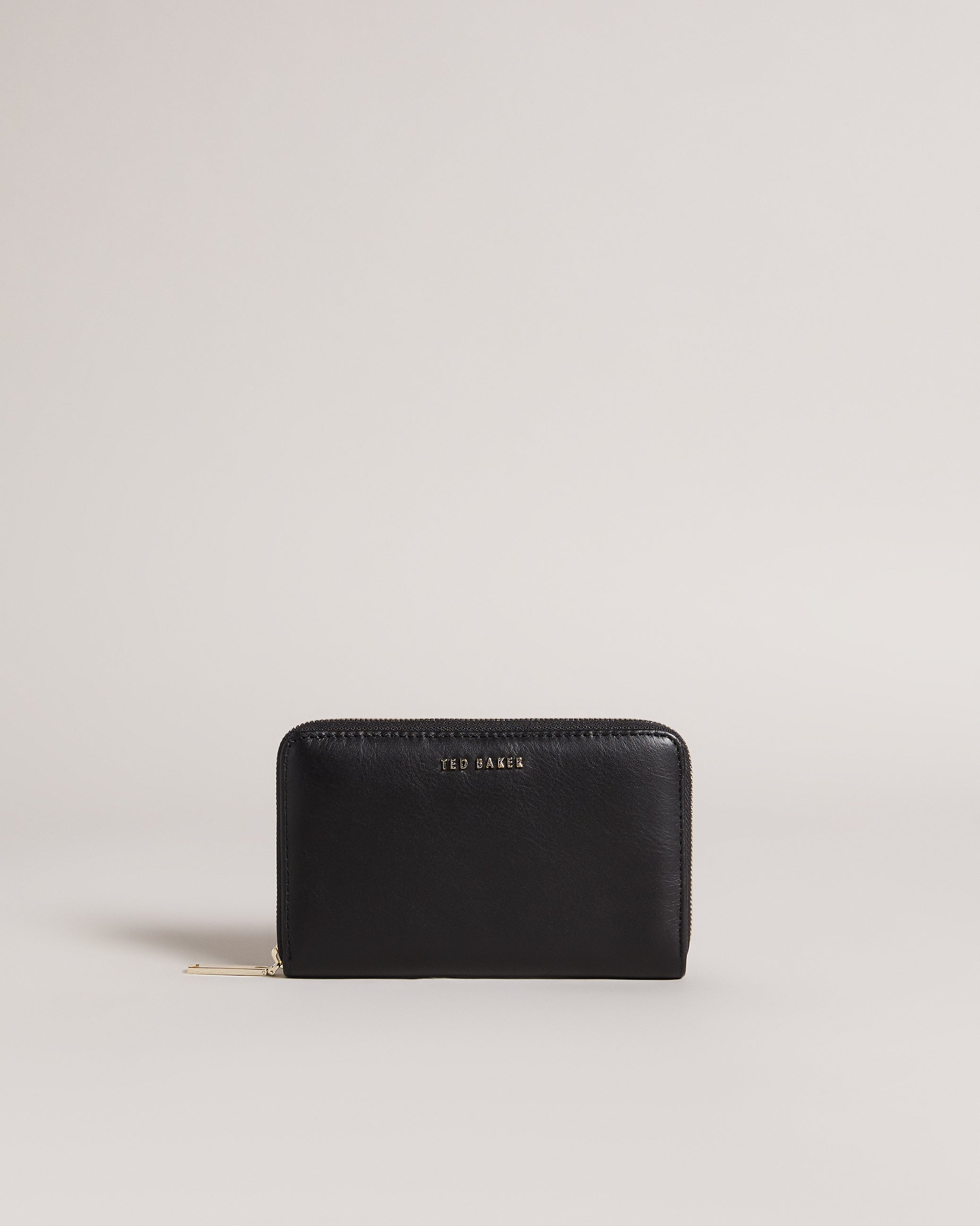 Garceta Midi Zip Around Purse Black