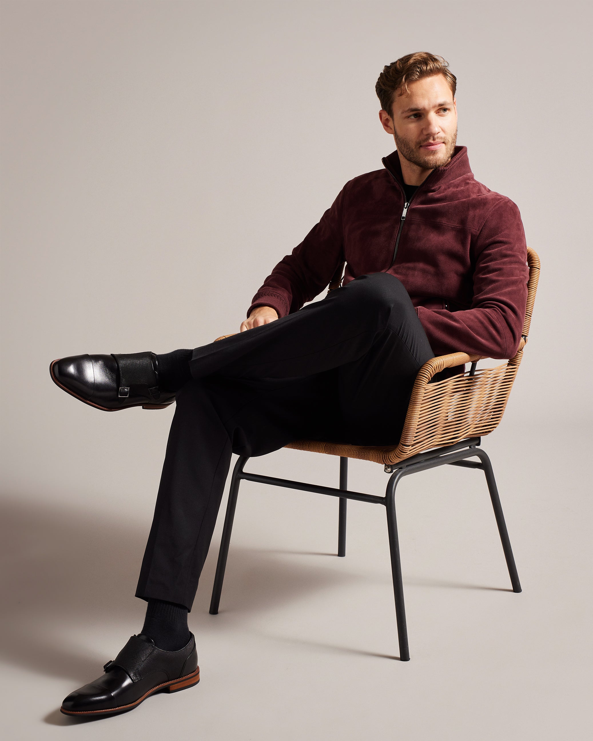 حذاء أليكوت دبل مونك الرسمي باللون الأسود