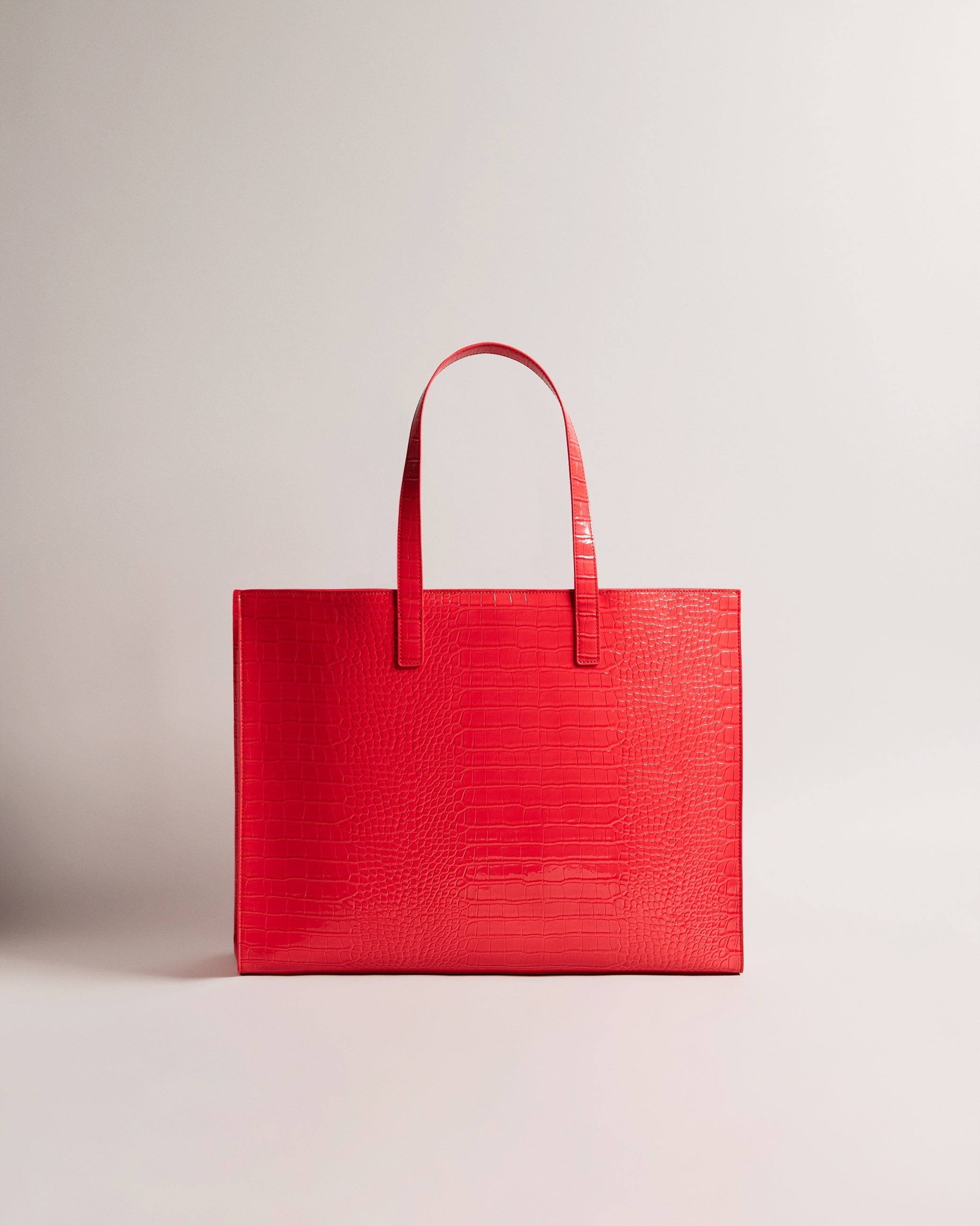 Allicon Croc Effect Extra Large Icon Bag Coral