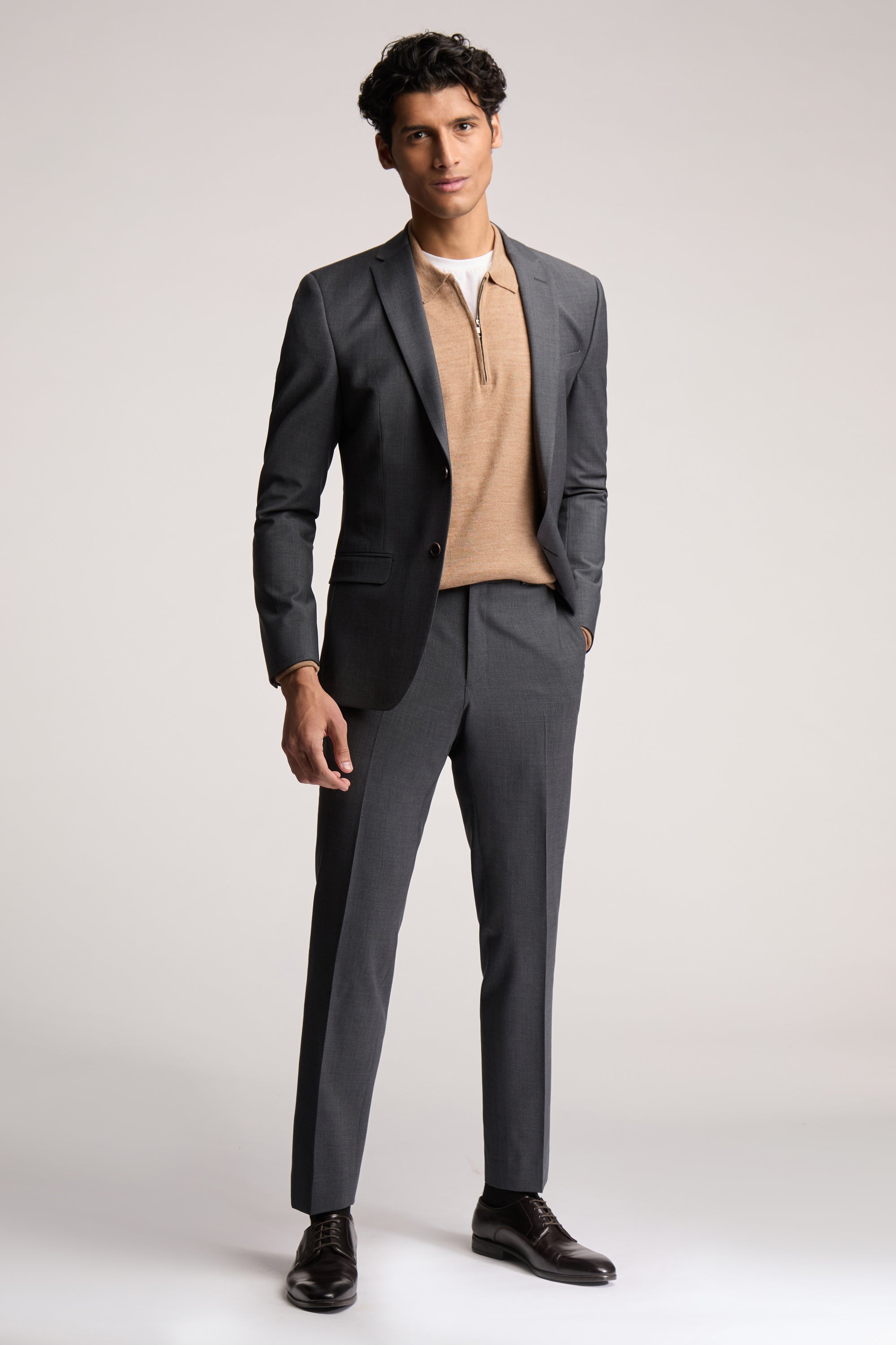 Charcoal Panama Jacket Charcoal