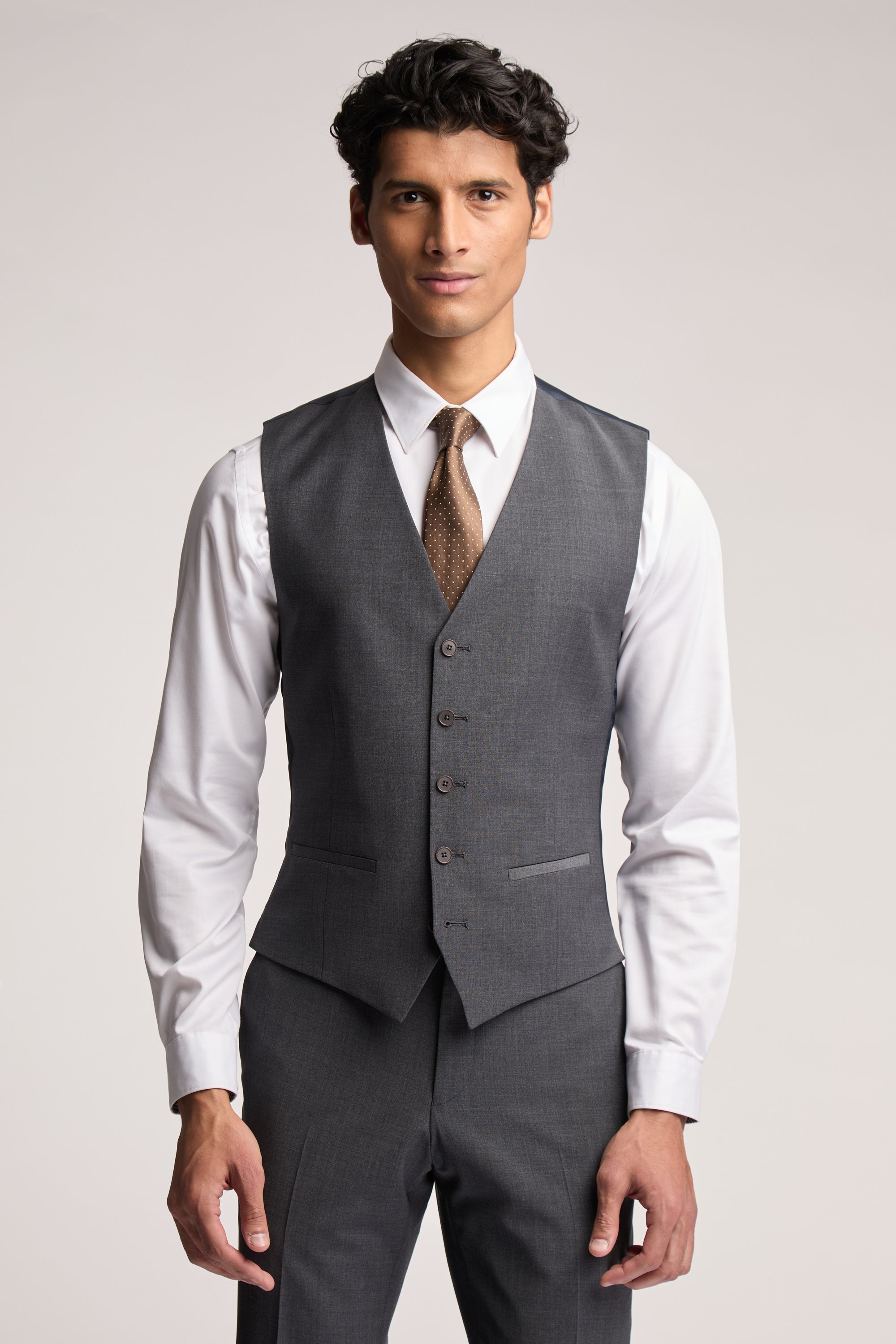 Charcoal Panama Vest Charcoal