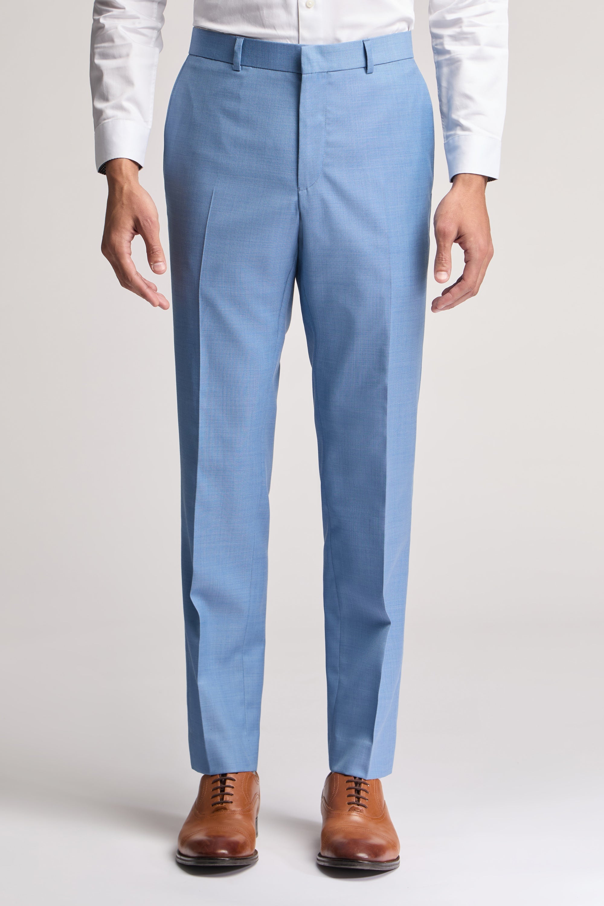 Airforce Blue Sharkskin Trouser Blue