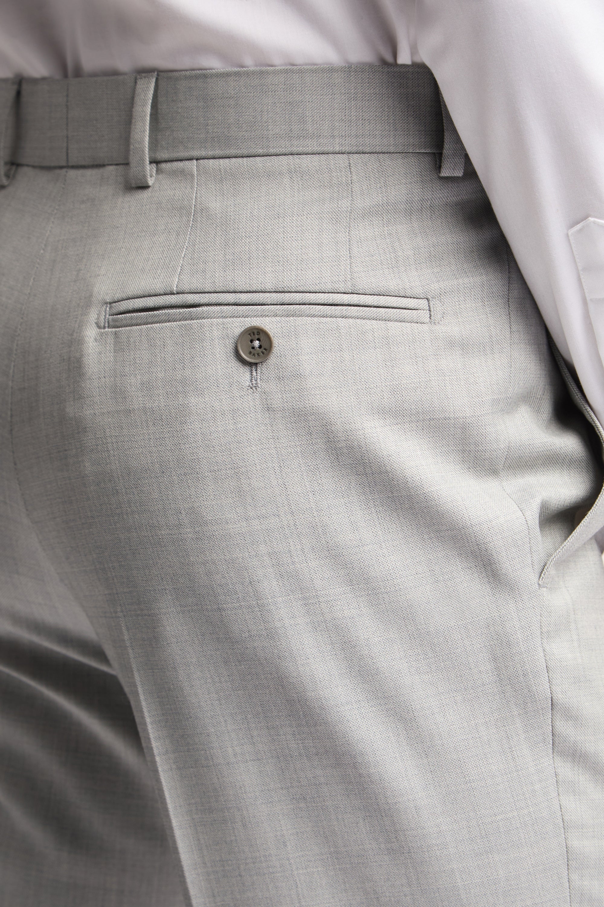 Light Grey Sharkskin Trouser Lt-Grey