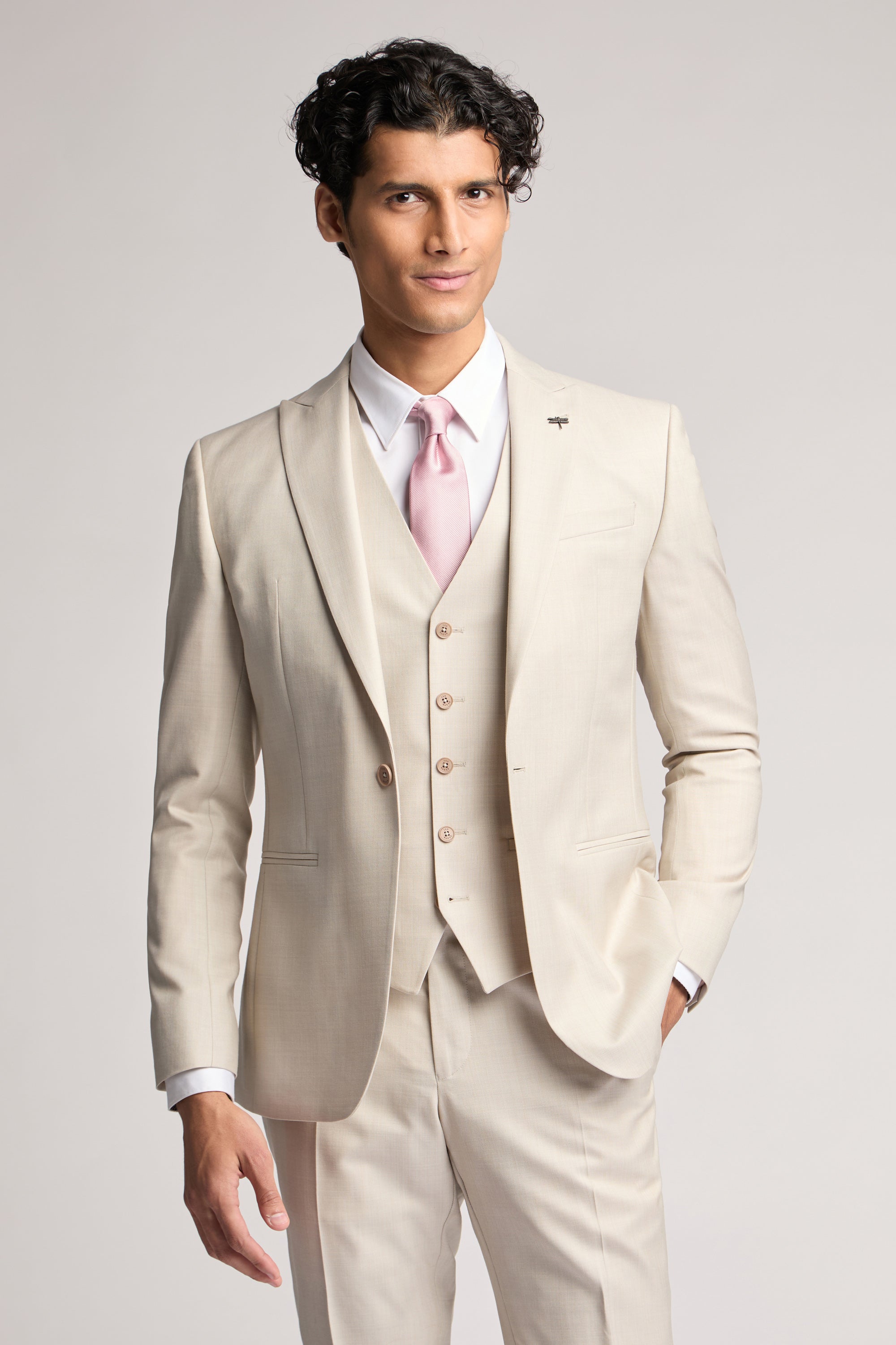 Stone Sharkskin Jacket Stone