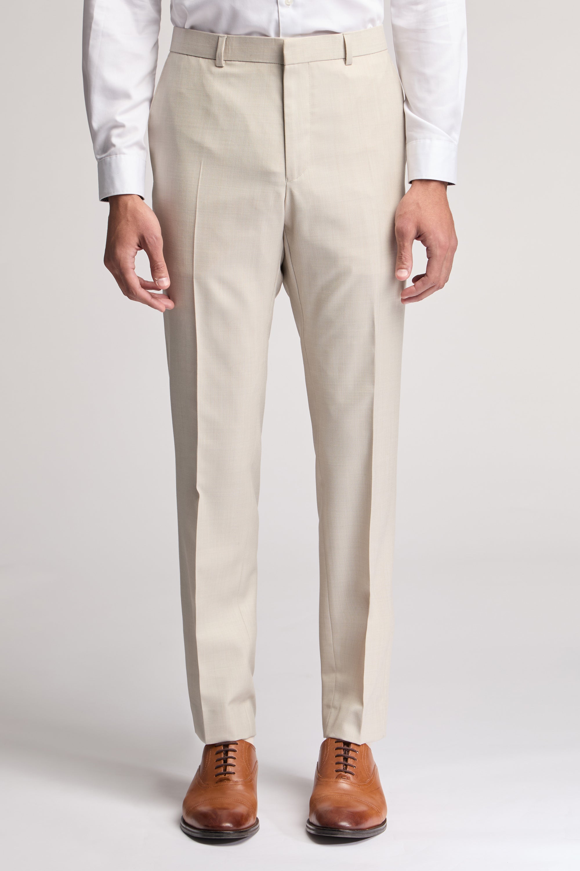 Stone Sharkskin Trouser Stone