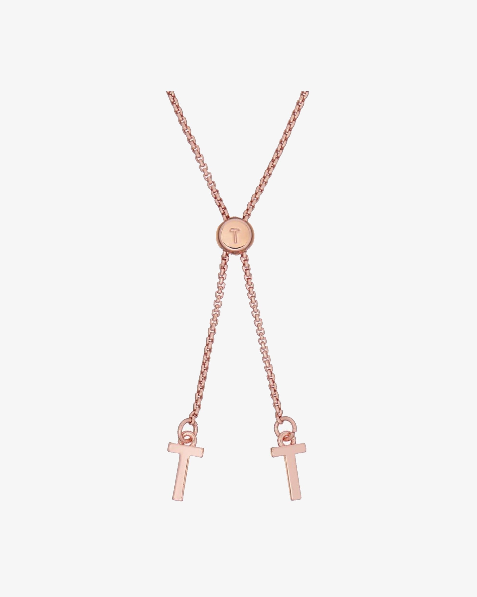 Melrah Icon Crystal Slider Bracelet TBJ2968-24-02 Rose Gold