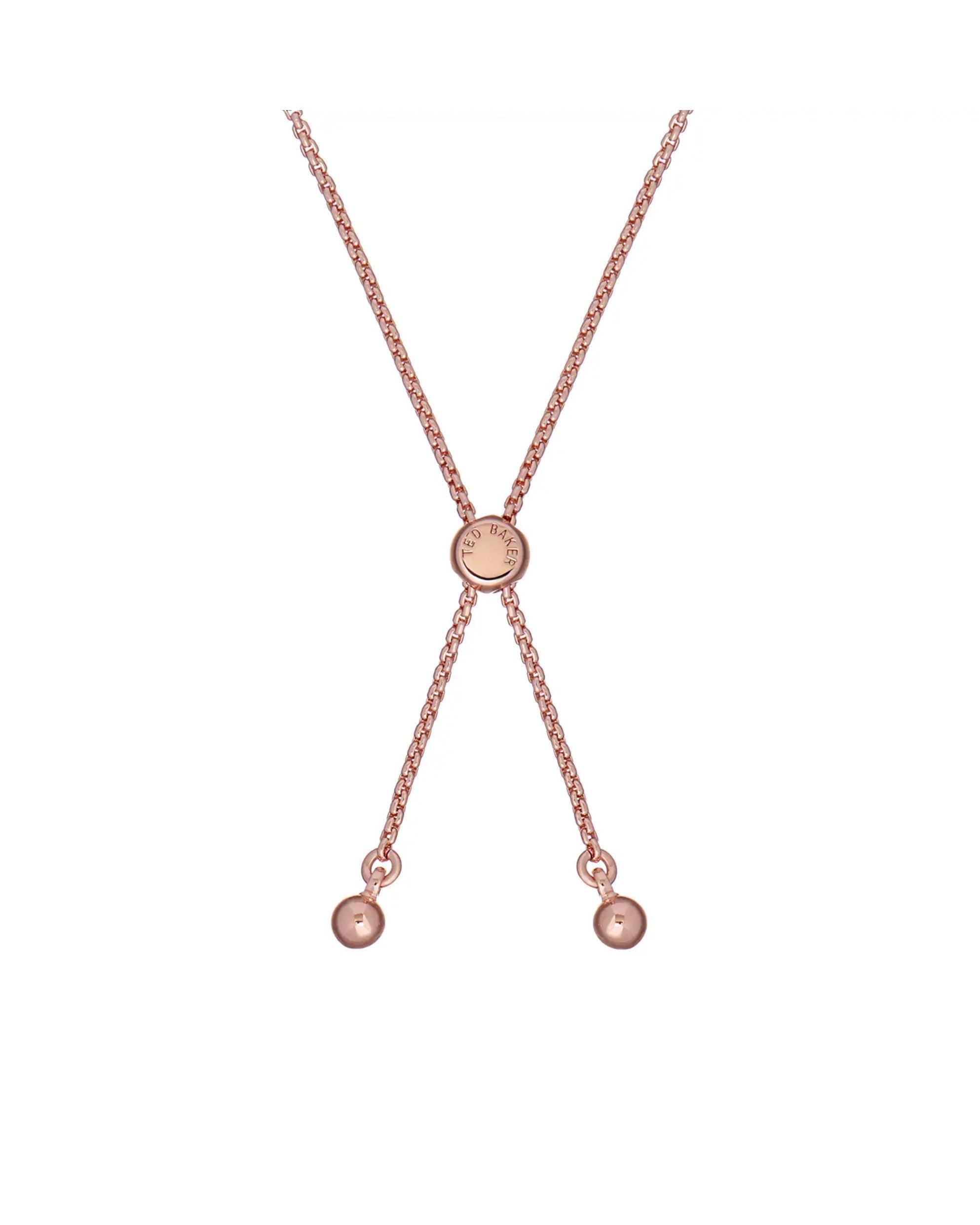 Melrah Icon Crystal Slider Bracelet TBJ2968-24-248 Rose Gold