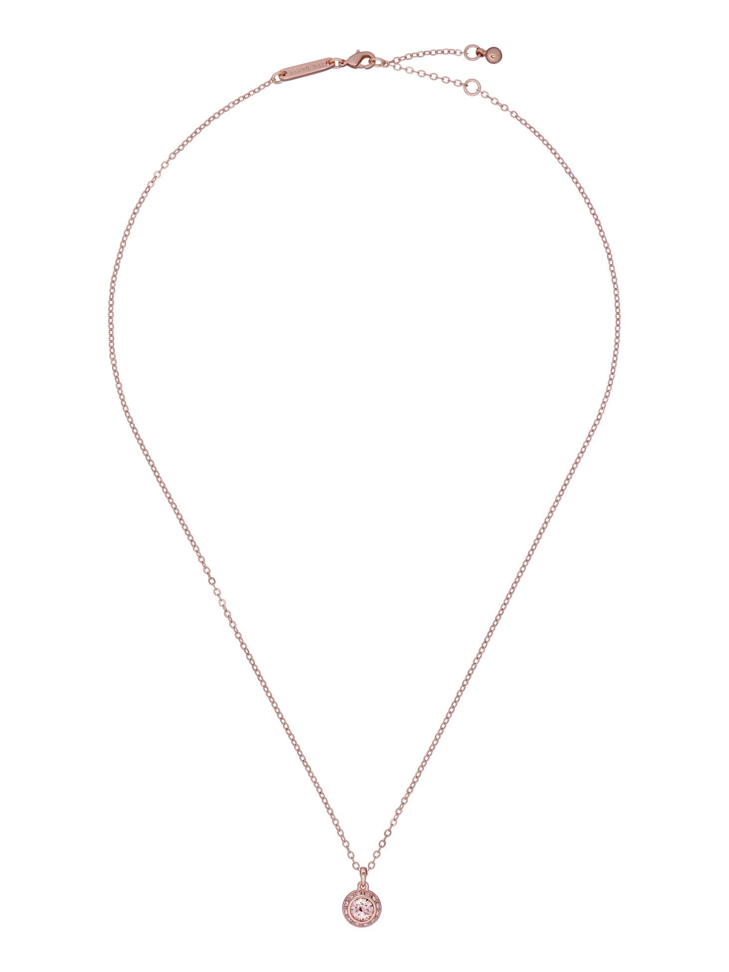 Soltell Solitaire Sparkle Crystal Pendant Rosegd