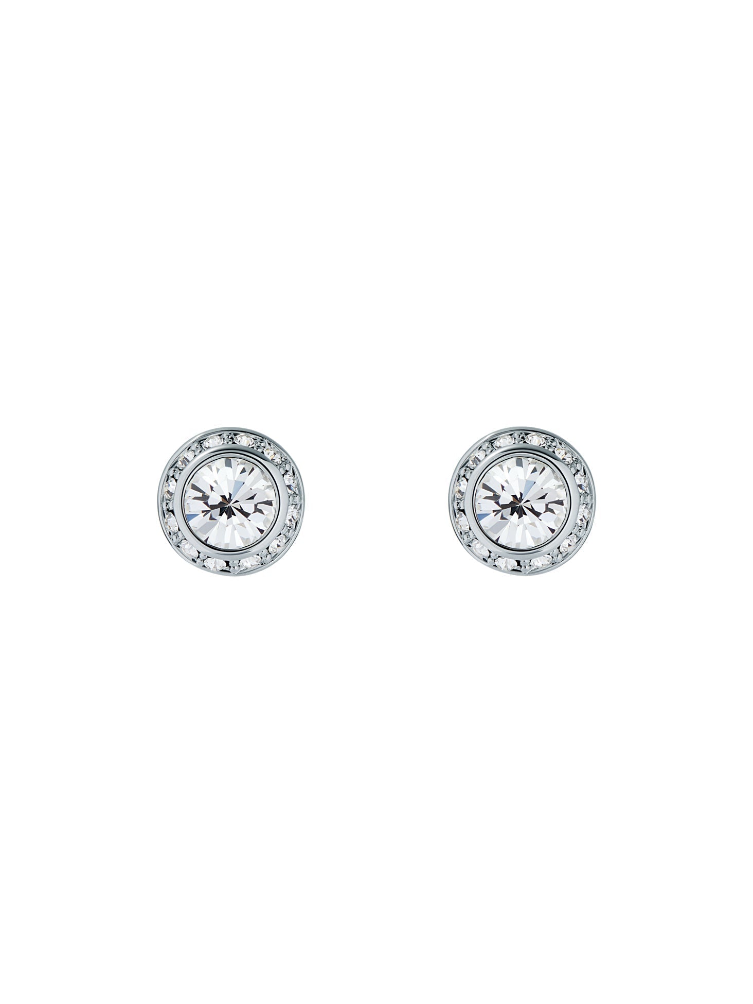 Soletia Solitaire Sparkle Crystal Stud Silver