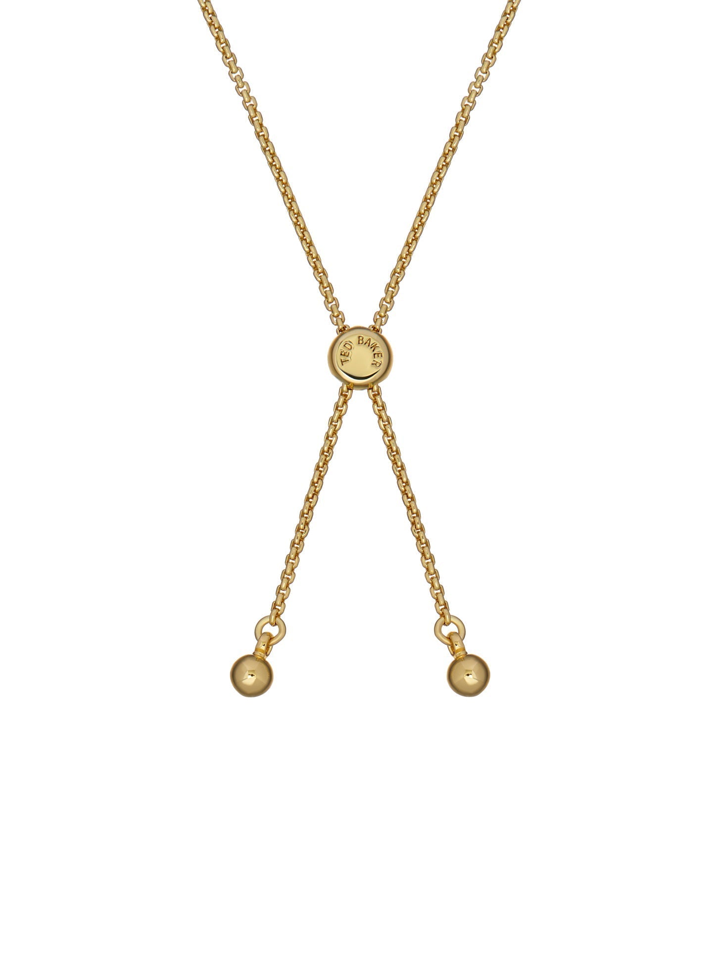Soleta Solitaire Sparkle Crystal Adjust Gold