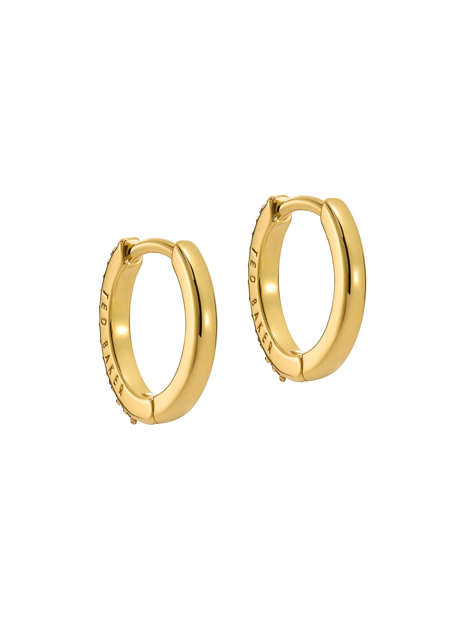 Heplie Rainbow Crystal Hoop Earrings (14Mm) Gold