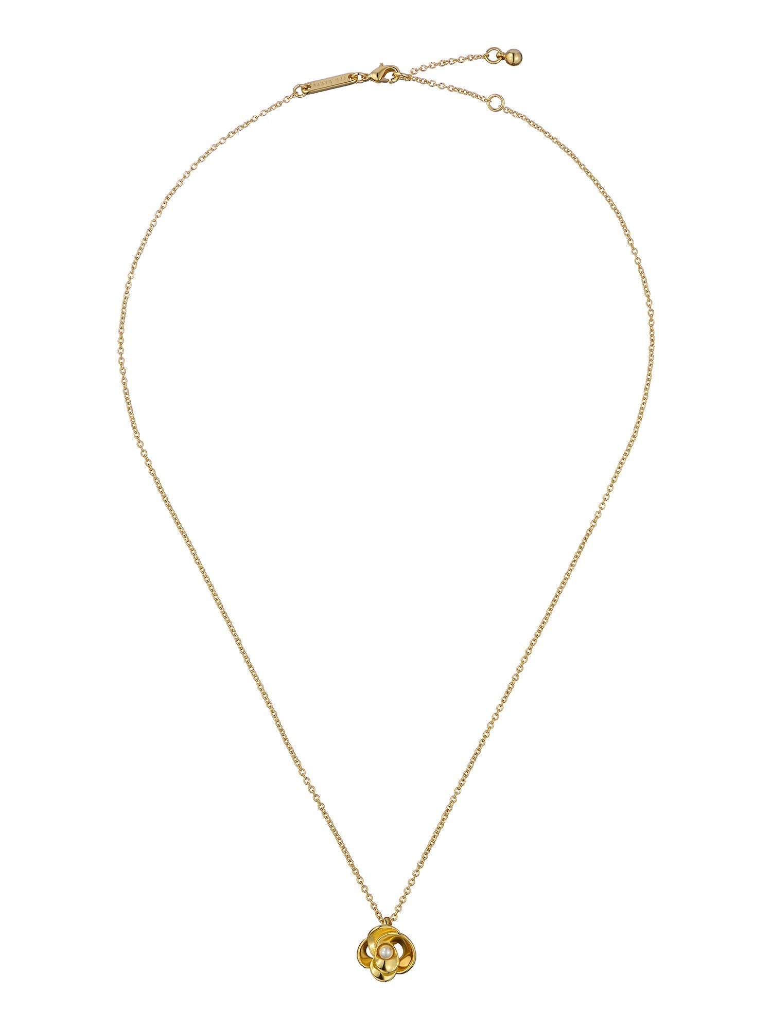 Flora Pearl Flower Pendant Gold