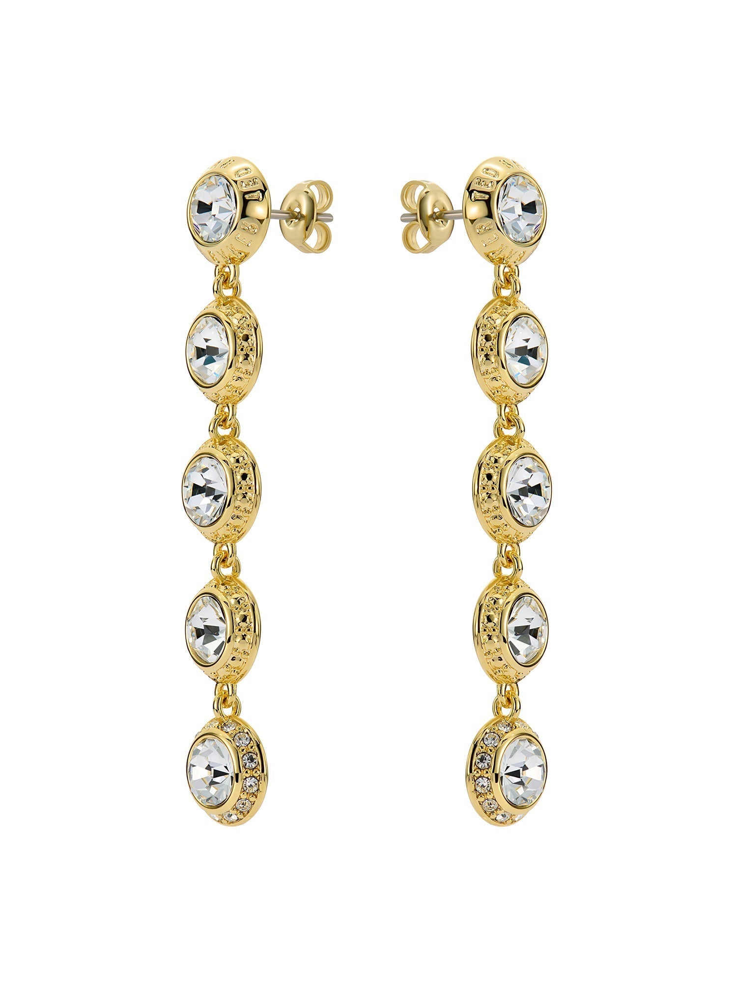 Sorella Solitaire Sparkle Crystal Long Gold